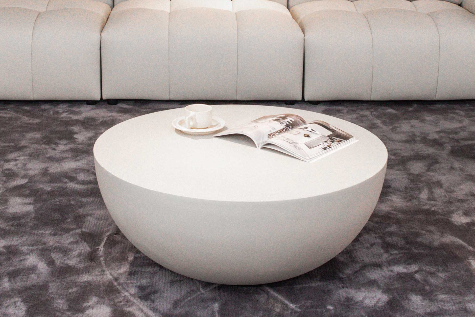 ELEMENTI Couchtisch CHRONOS aus Beton, modern, Wohnzimmer Tisch (1-St., 1 Tisch), wetterbeständig, pflegeleicht