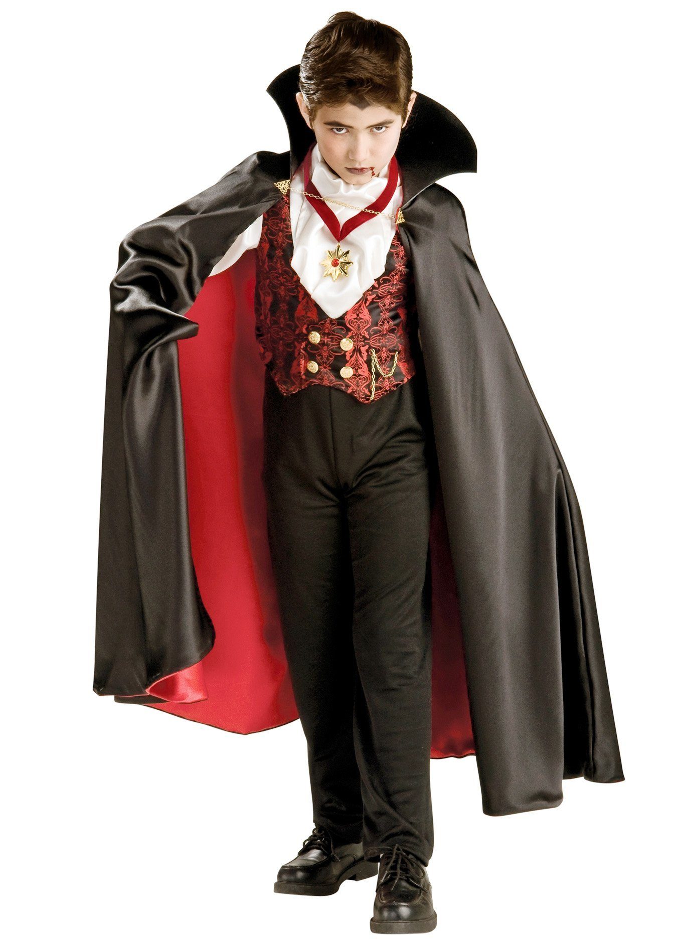 Metamorph Vampir-Kostüm Vampirgraf - für Halloween Kostüm Kinder Junge, Cooler Dracula-Dress