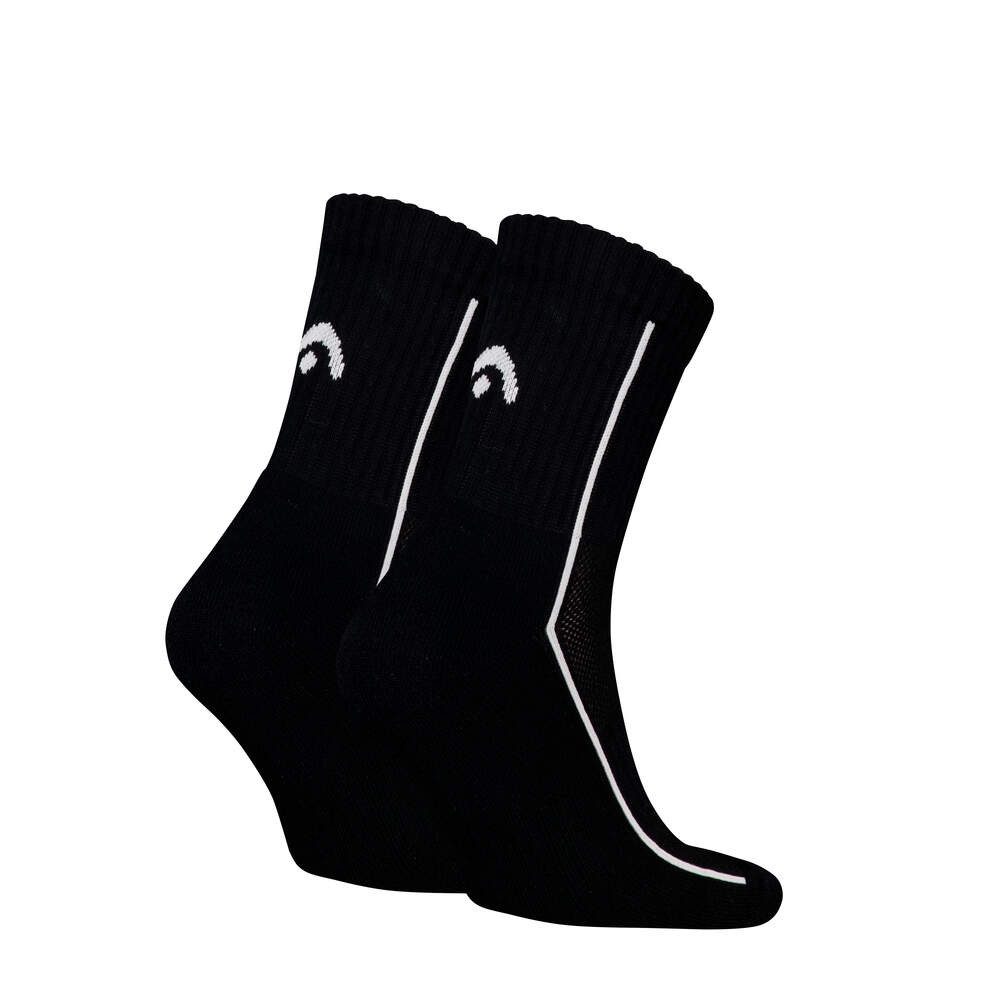 Head Tennissocken 2P Performance Crew (Mischgewebe) schwarz - 2 Paar