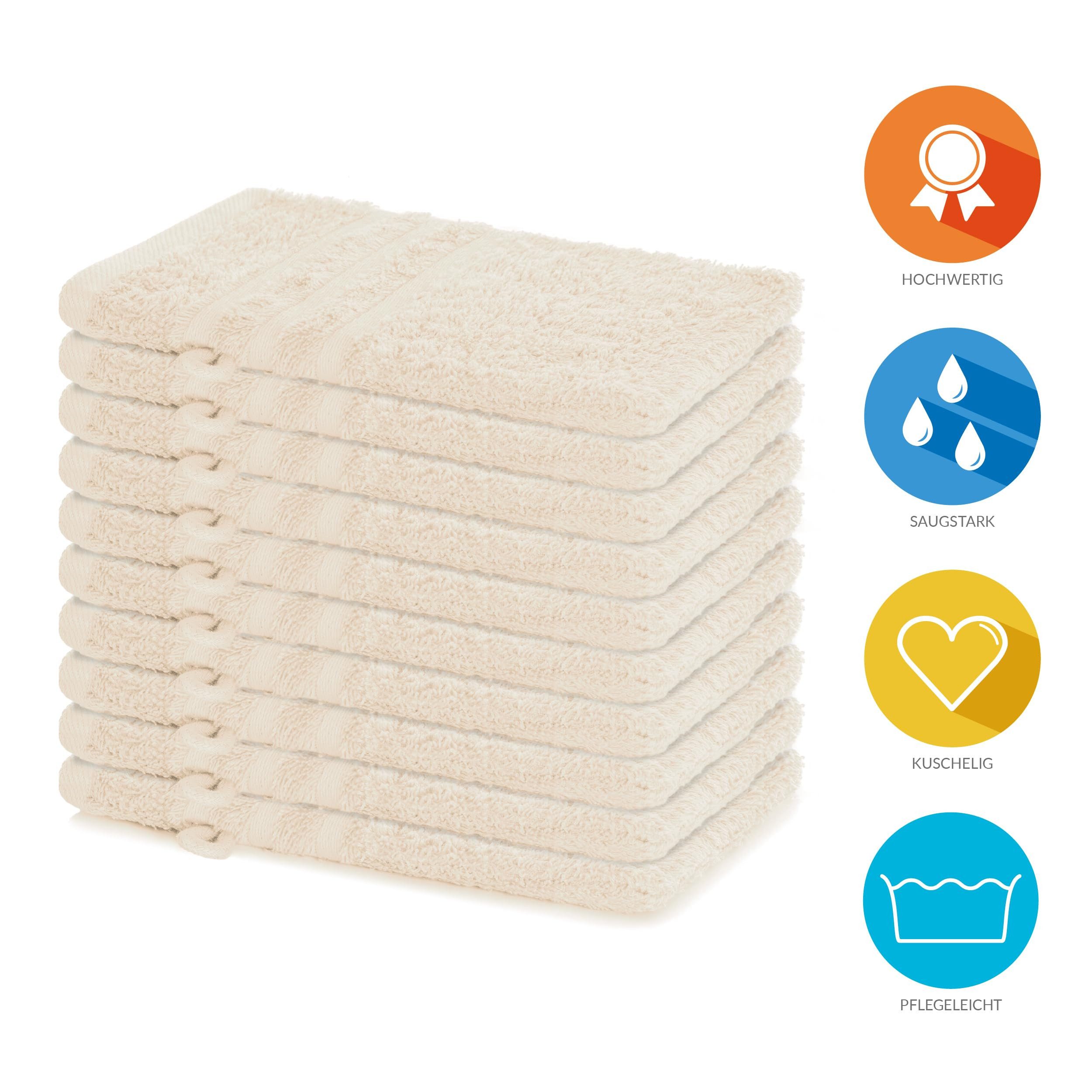 Lavea Handtuch Set saugstarke Frottierserie Elena, günstig online kaufen