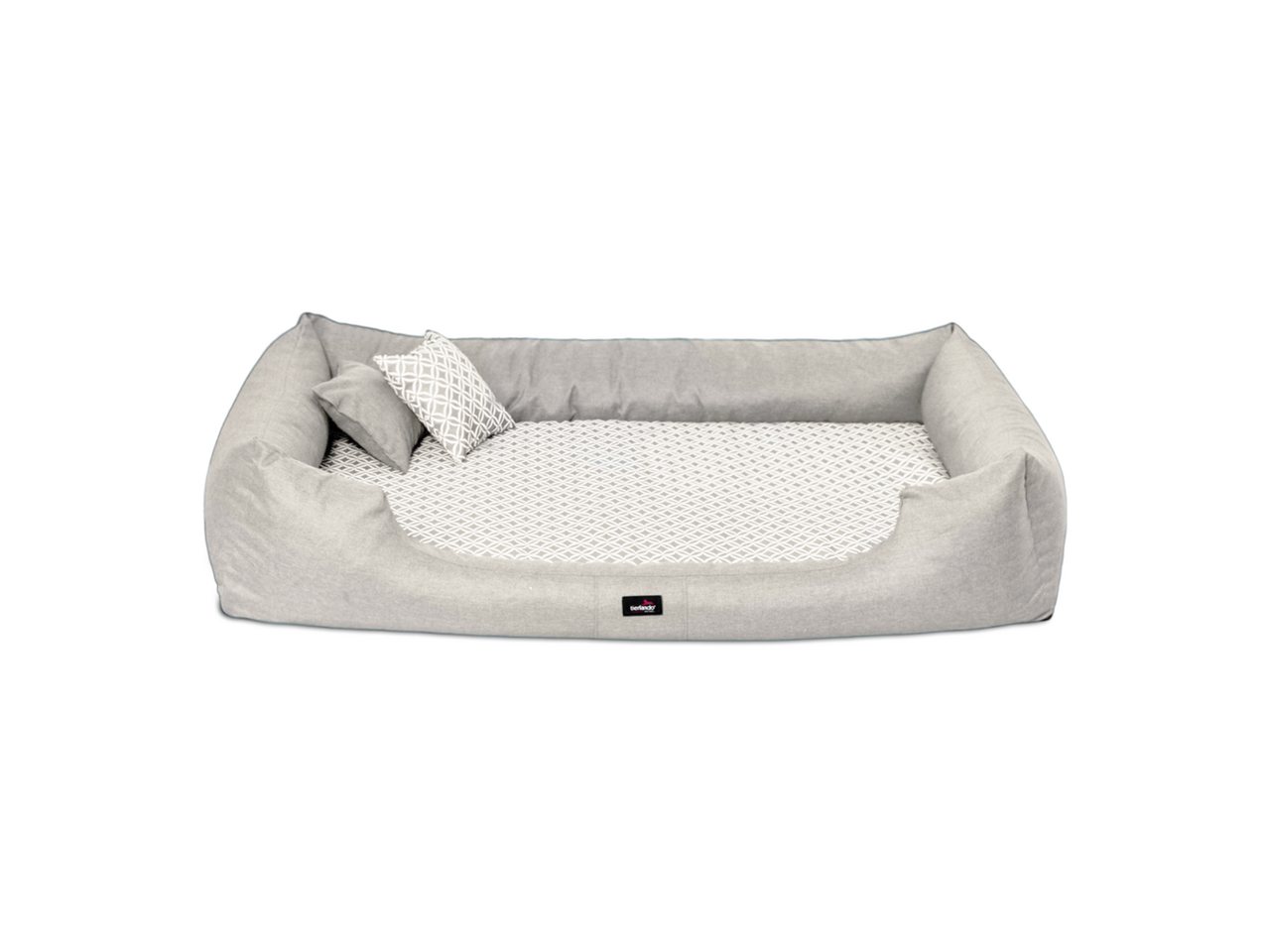 Thumbnail - tierlando® Tierbett Orthopädisches Hundebett ELLEN Polyester Rauten-Muster L-XXXL