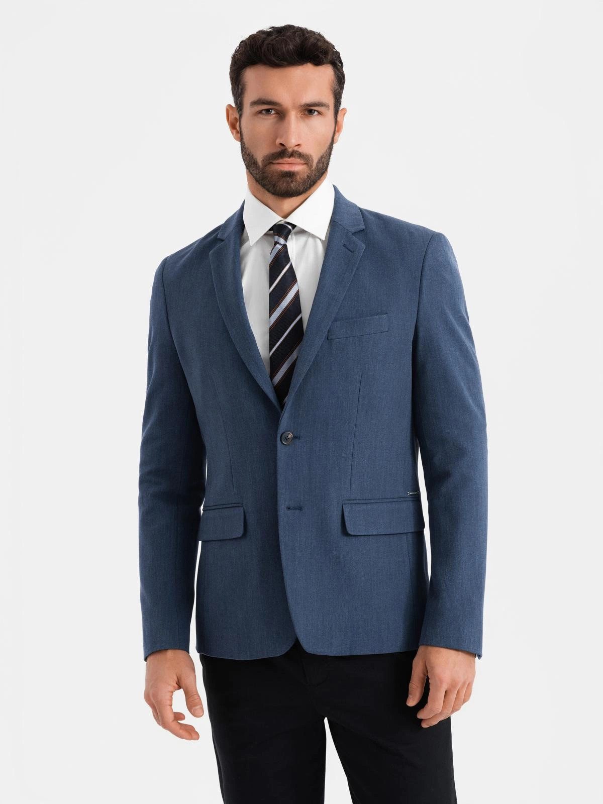 OMBRE Sakko Eleganter SLIM FIT Sakko für Herren mit Viskose günstig online kaufen