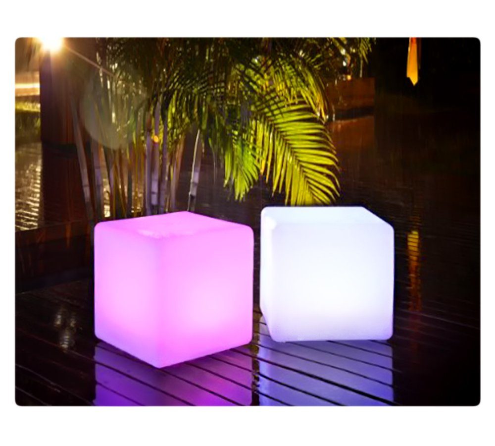 PRECORN LED Garten Dekoration Leucht Cube Würfel LED Beleuchtung Würfel USB Licht