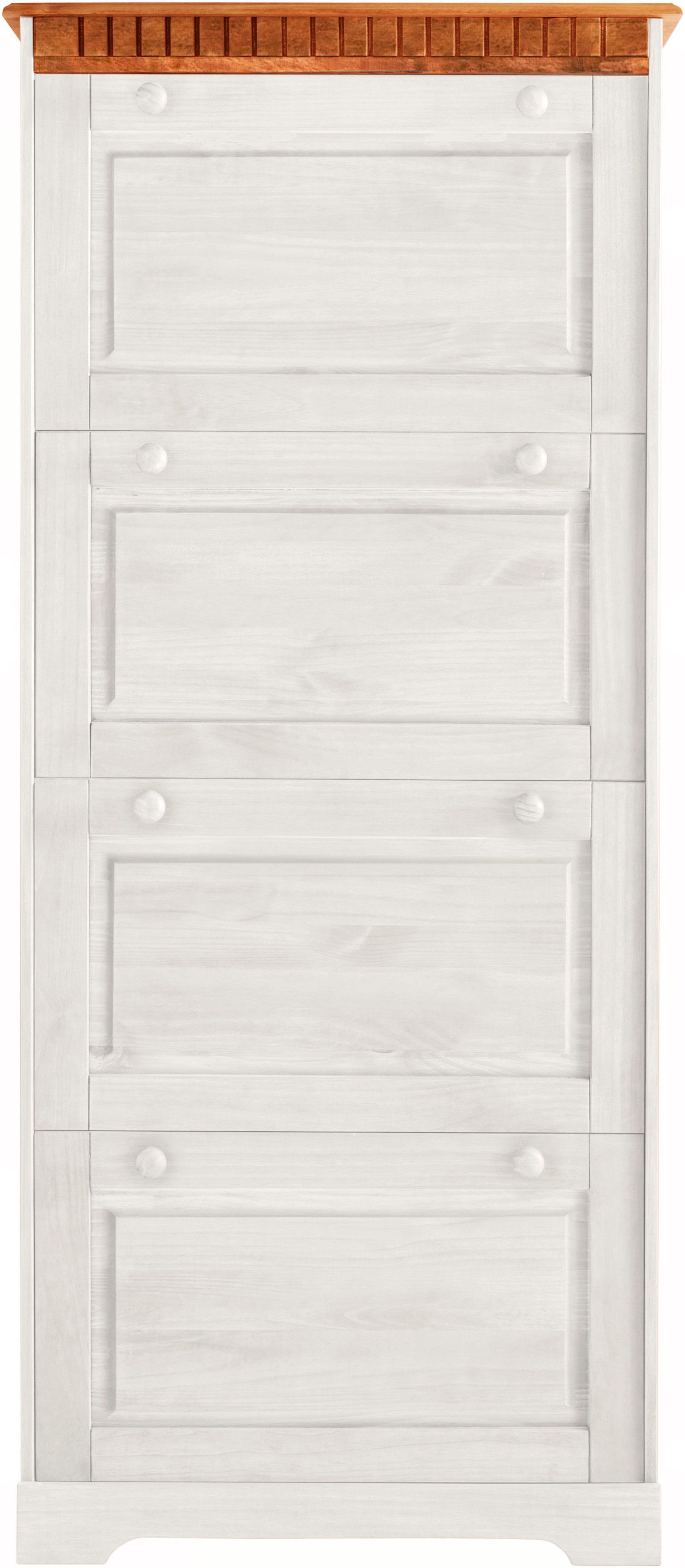 OTTO home Schuhschrank Lisa mit 4 Klappen, Höhe 172 cm, Breite 75 cm