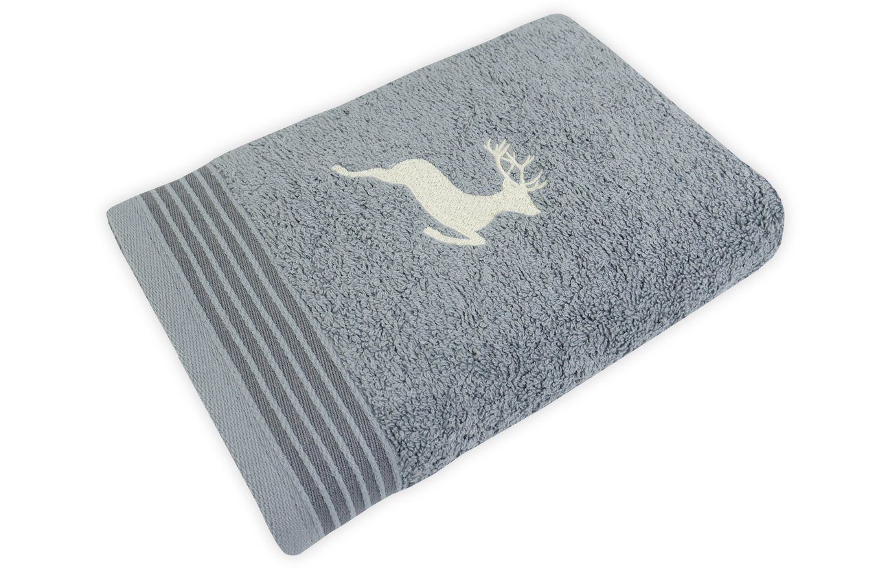 framsohn frottier Handtuch Frottierserie Hirsch Gästetuch Handtuch Duschtuc günstig online kaufen