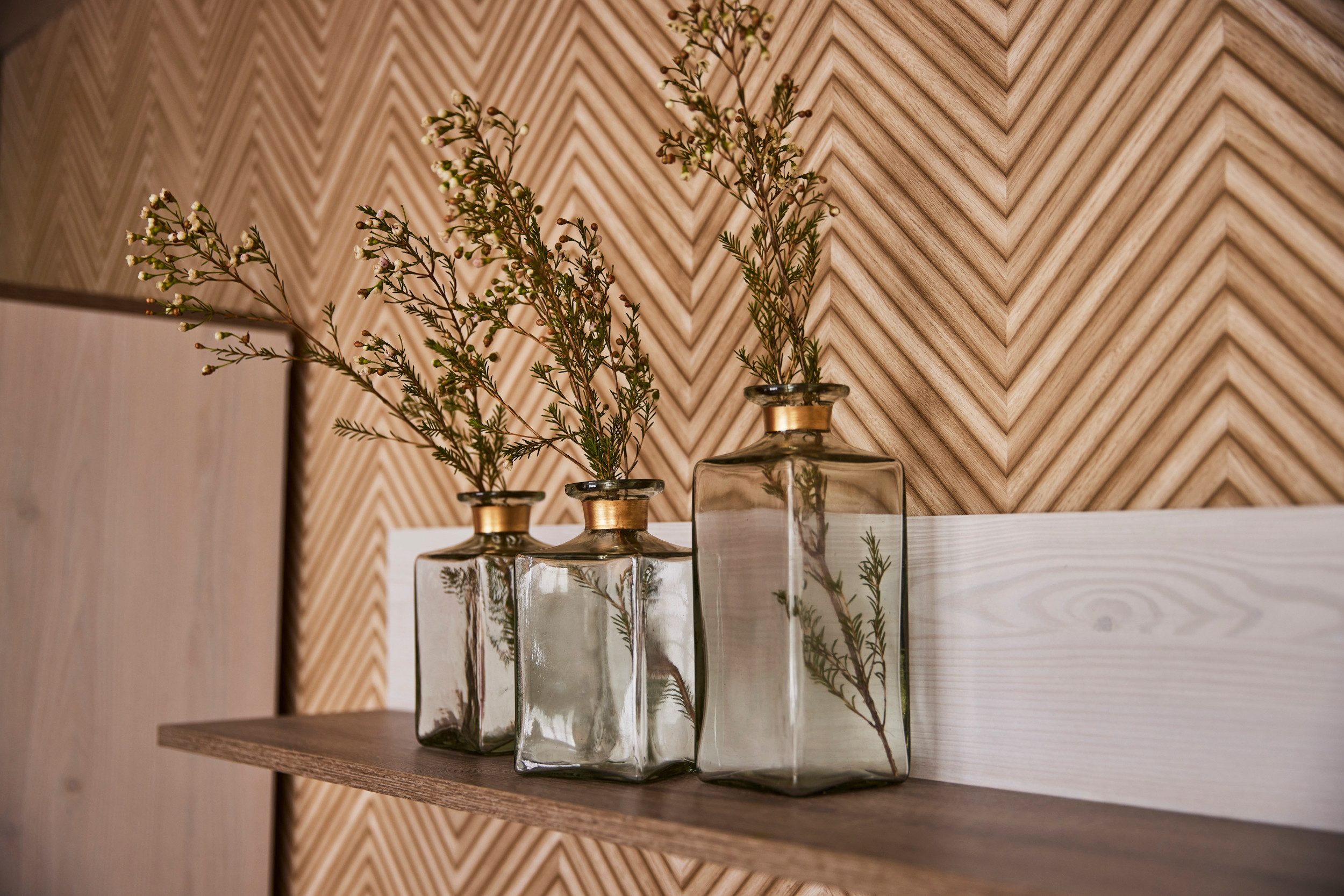 AM Design Dekovase Klassische Glasvase in klarer Form, für Blumen und Deko