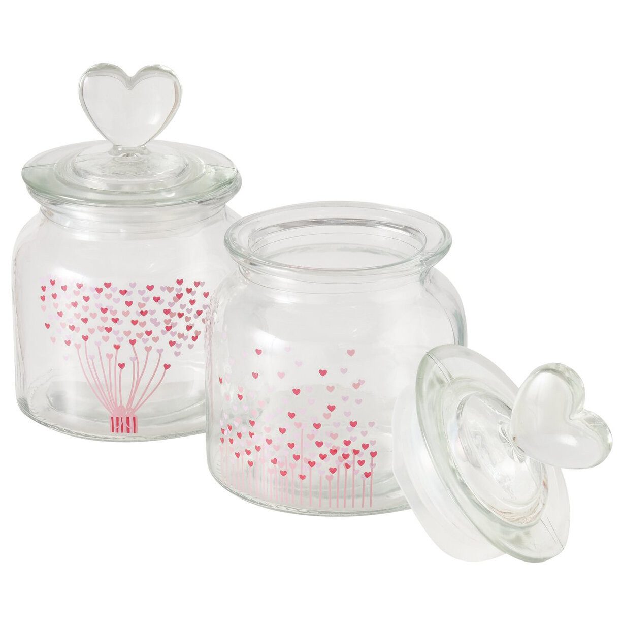 BOLTZE GRUPPE GmbH Vorratsglas Aufbewahrungsgläser SHERINE, 2er-Set, Glas, (einzeln, einzeln)