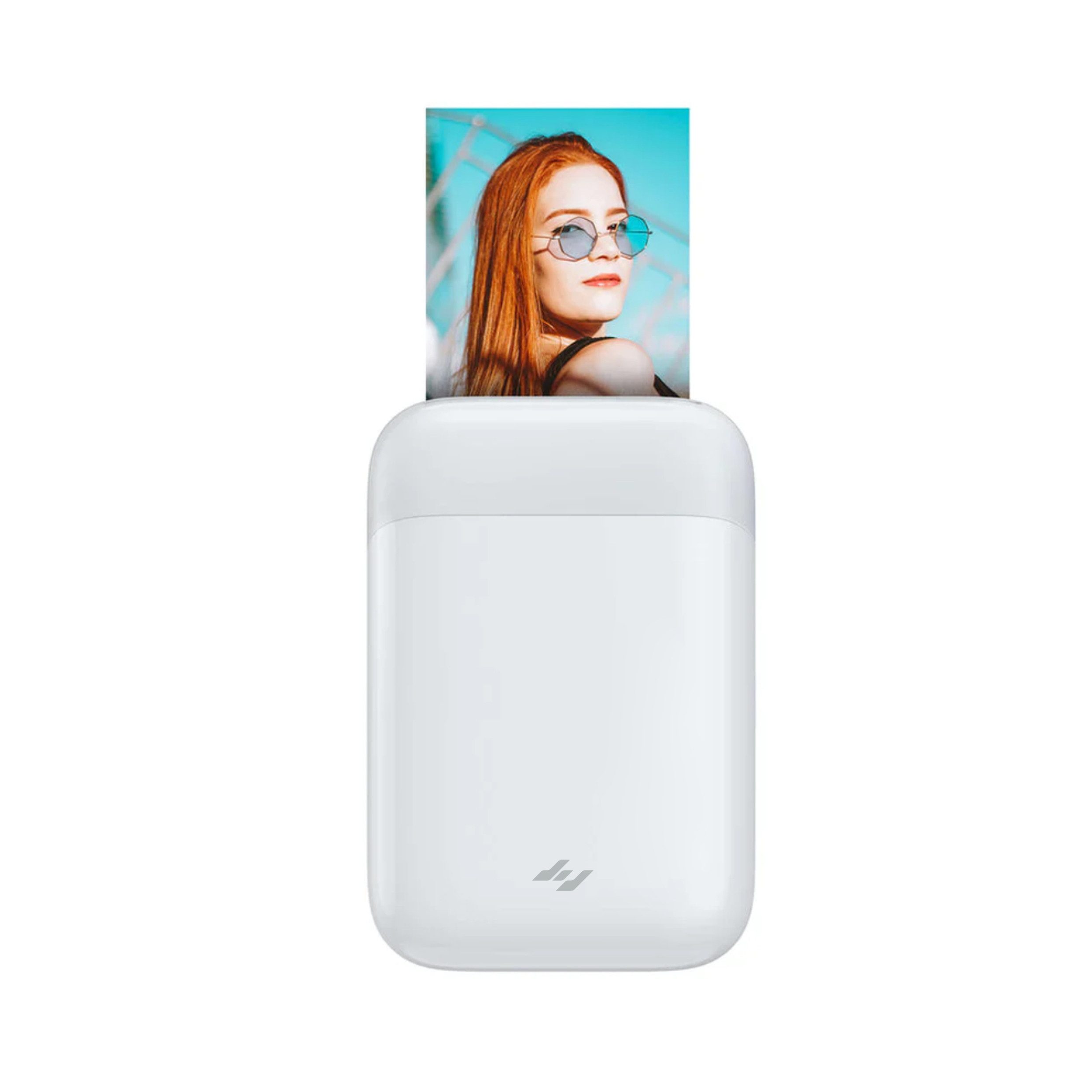kamo Pearl K100 2x3" tragbarer Mini Fotodrucker für Smartphone Fotodrucker, (Bluetooth, 183g, Weiß (mit Fotopapier)