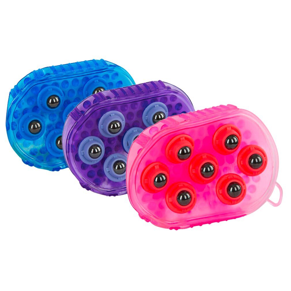 Kerbl Pet Pferdebürste Bürste magnet massage blau