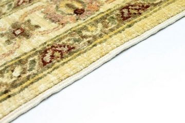 Wollteppich Ziegler Teppich handgeknüpft beige, morgenland, rechteckig, Höhe: 10 mm