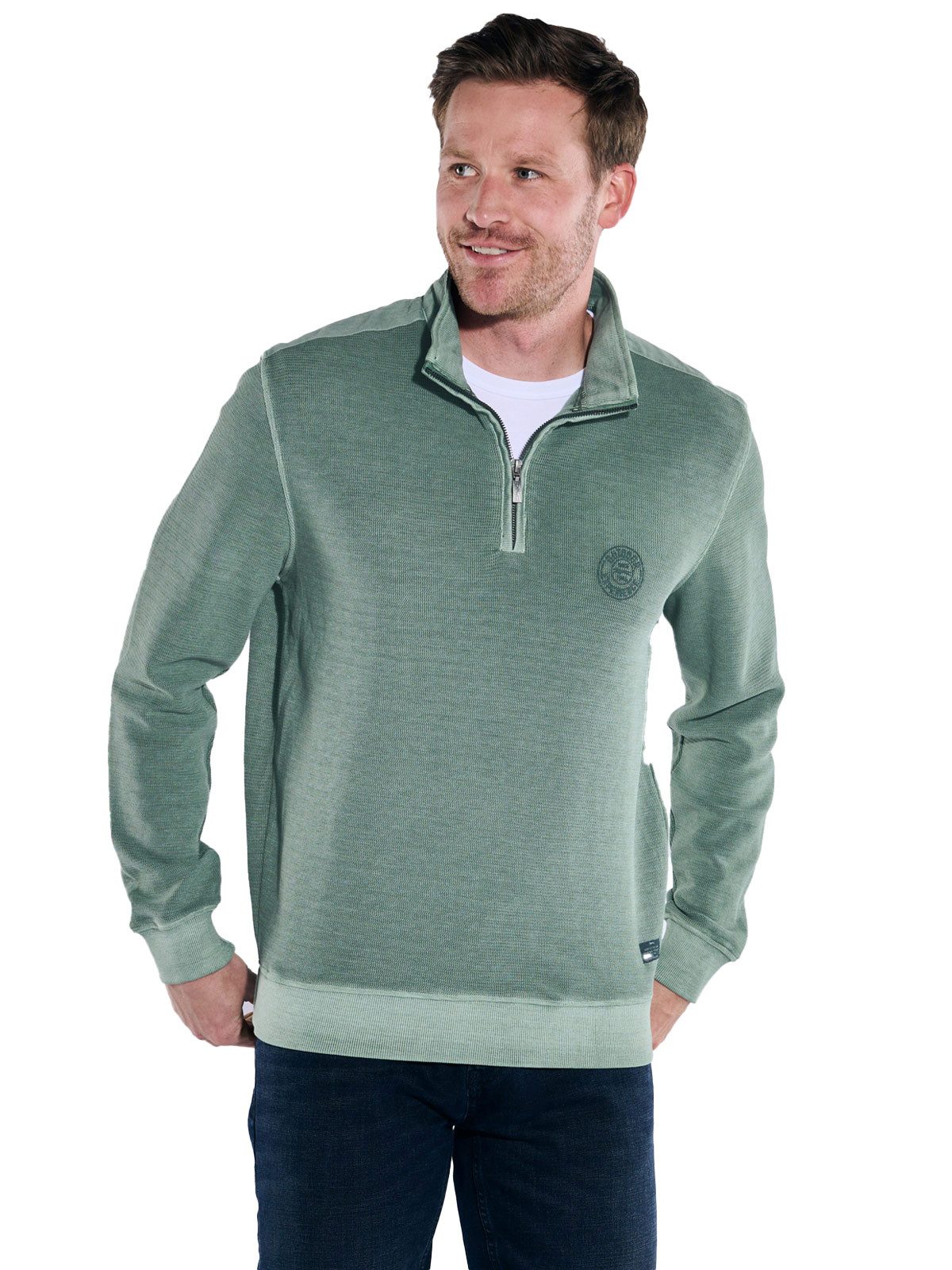 Engbers Sweatshirt engbers Herren Sweatshirt regular, Petrolgruen günstig online kaufen
