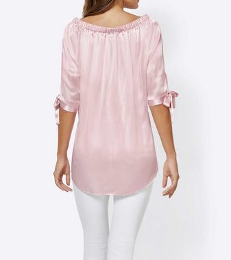 creation L Seidenbluse CRéATION L Damen Bluse mit Seide, rosé