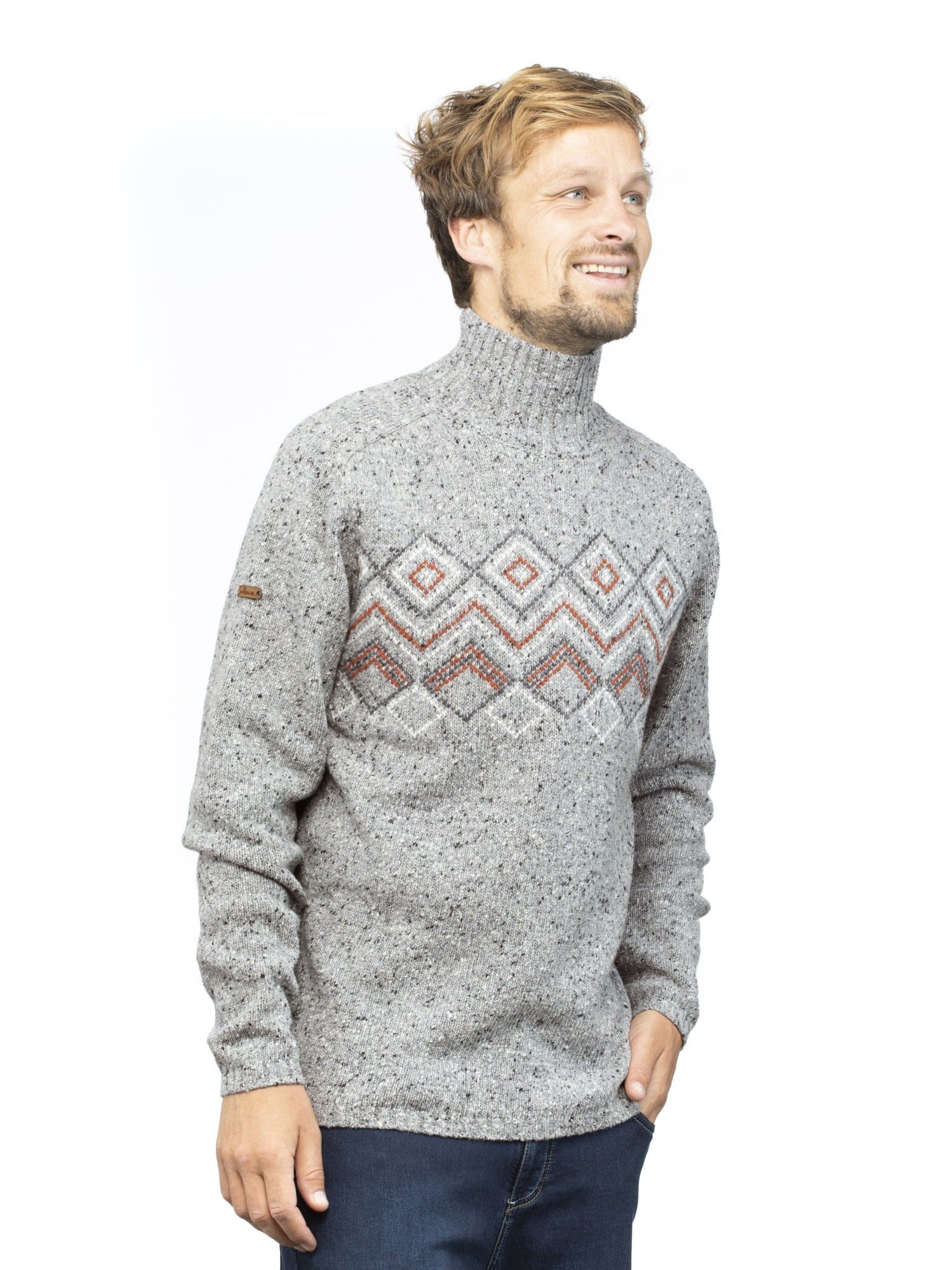 Chillaz Grey Fleecepullover Melange Herren M Chillaz Sweater Selfoss