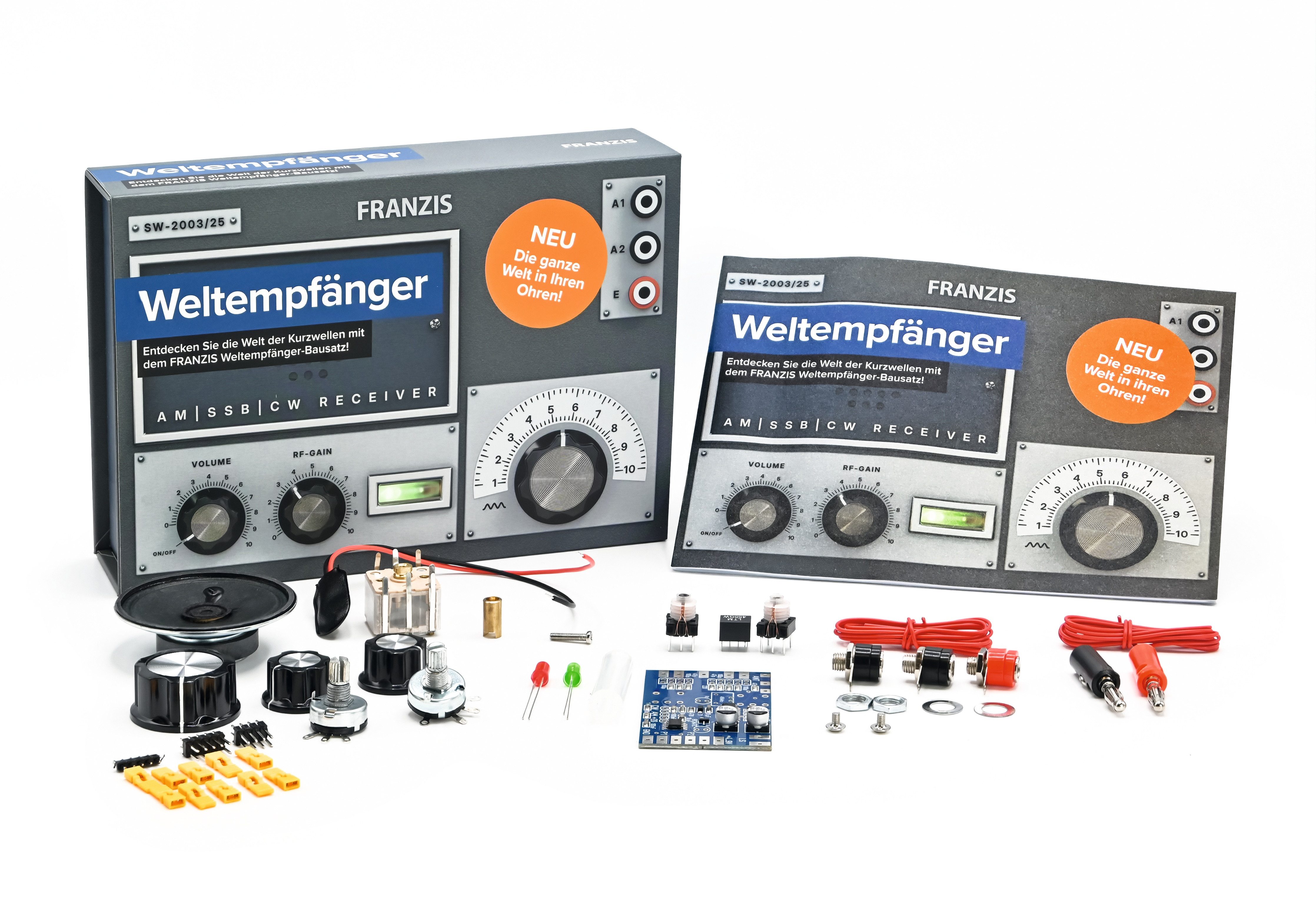 Franzis Modellbausatz Weltempfänger Radio selber bauen Radio Bausatz