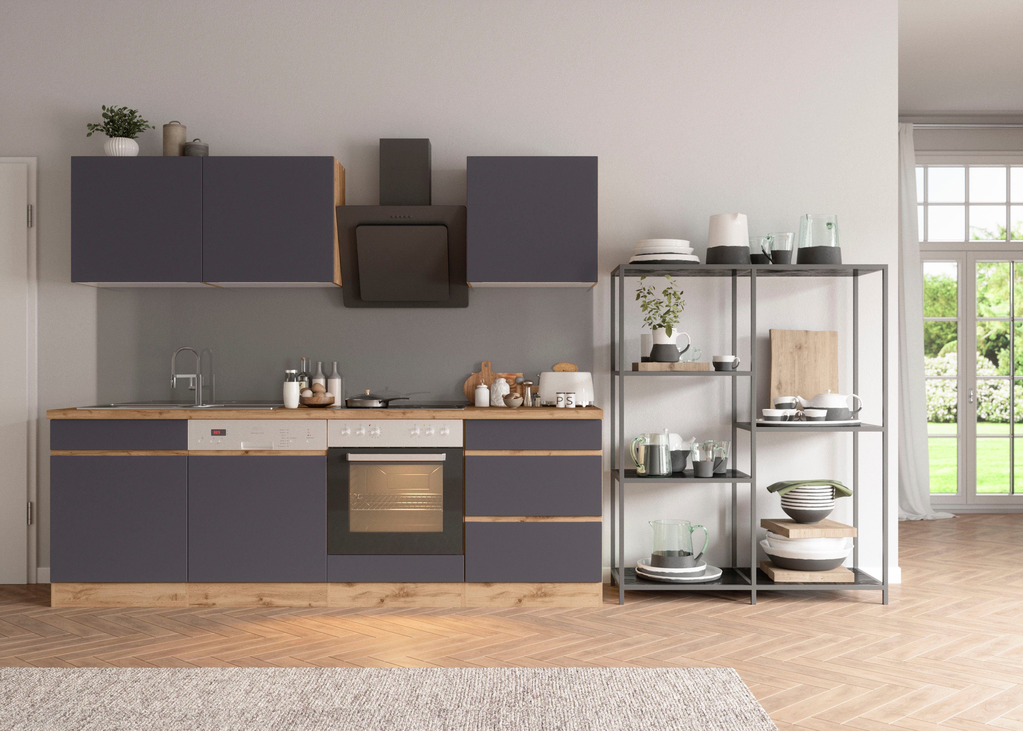 KOCHSTATION Küchenzeile KS-Riesa, Stellbreite 240 cm, günstig online kaufen