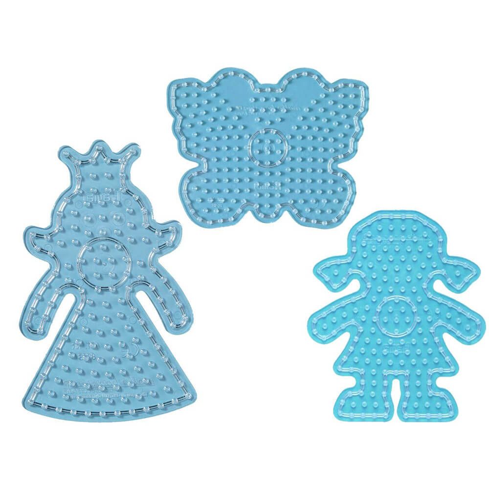 Hama Bügelperlen Hama Stiftplatten-Set Mädchen, transparent für Maxi-Bügelperlen