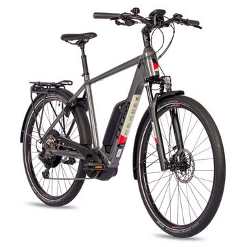 Airtracks E-Bike 28 Zoll Herren E-Bike Trekking Fahrrad V-Tron BOSCH ACTIVE PLUS LINE G, 10 Gang, Kettenschaltung, Mittelmotor, 500 Wh Akku, 10 Gang SHIMANO DEORE 50cm 55cm - Mod. 2024