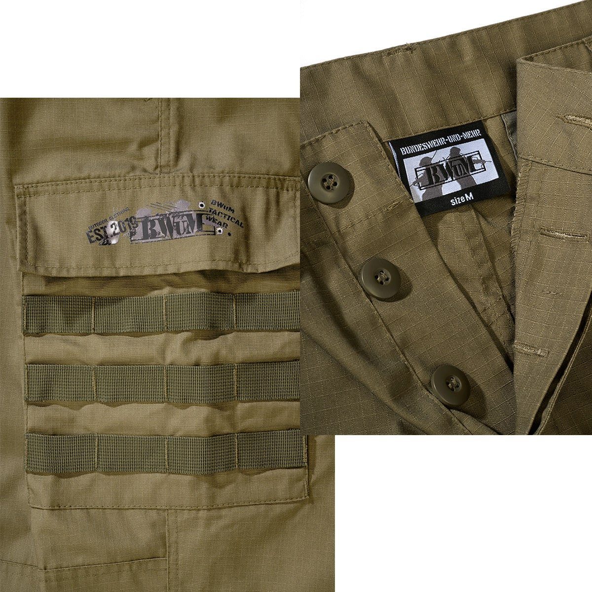 BWuM Outdoorhose BWuM Tactical Rangerhose BDU Ripstop – Bild 3 von 3