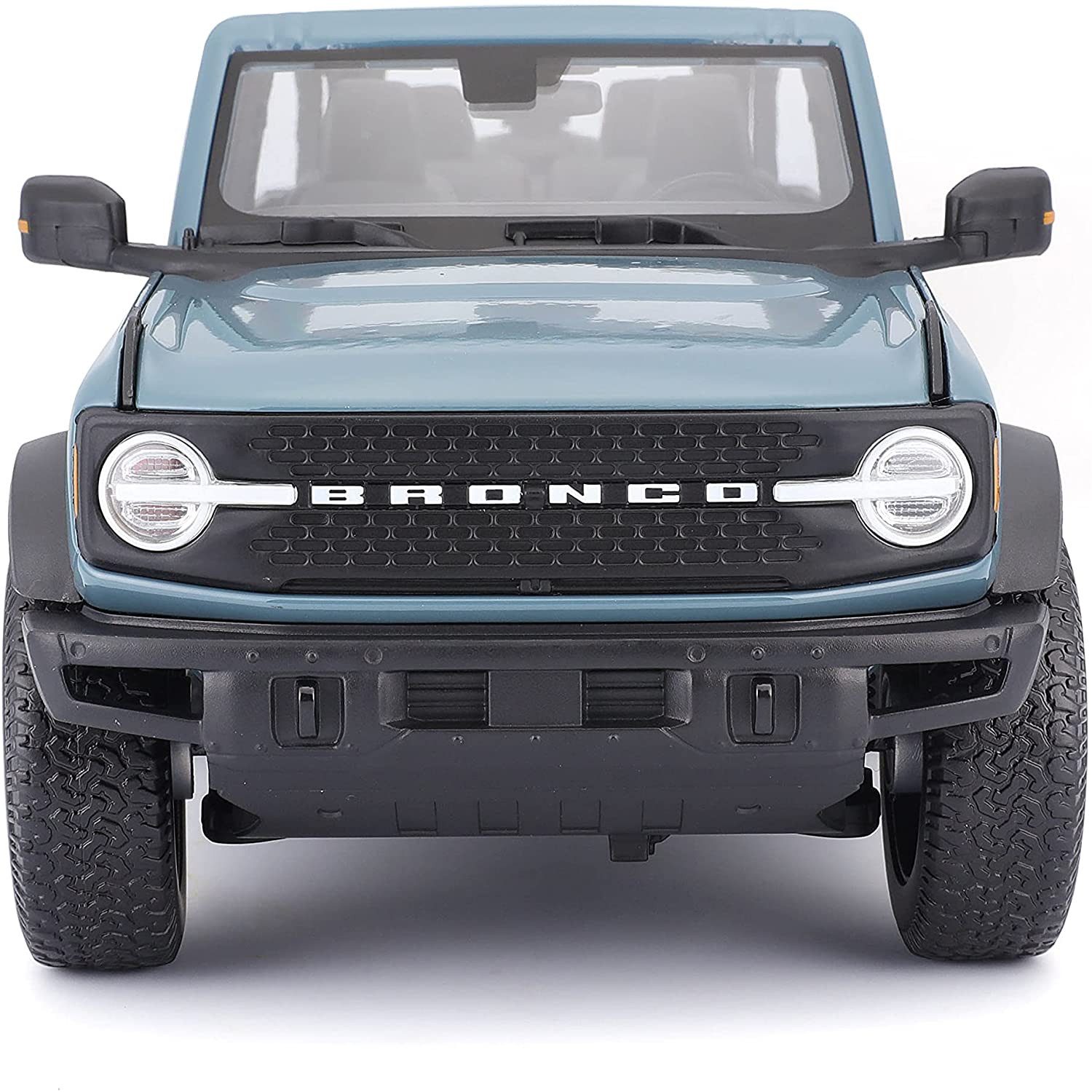 Maisto® Modellauto Ford Bronco Badlands '21 (blau), Maßstab 1:18, detailliertes Modell