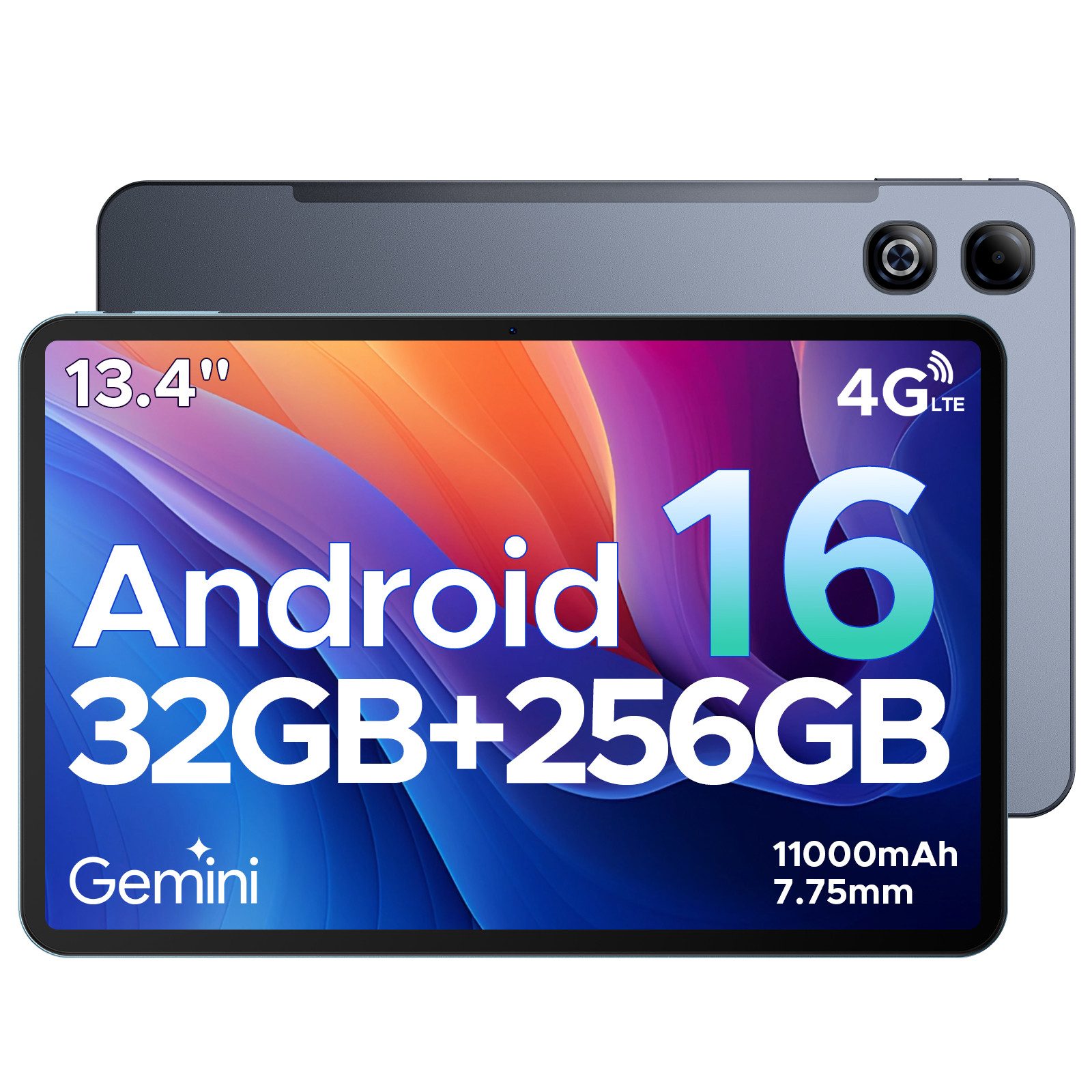 DOOGEE TABG6MAX 13.4'' Android 16 11000mAh 256GB mit Tastatur/Stift/Maus Tablet (13.4", 256 GB, Android 16, 4G, 13MP+8MP, Android 16, SIM-Karten-Support, FHD+ 90Hz)
