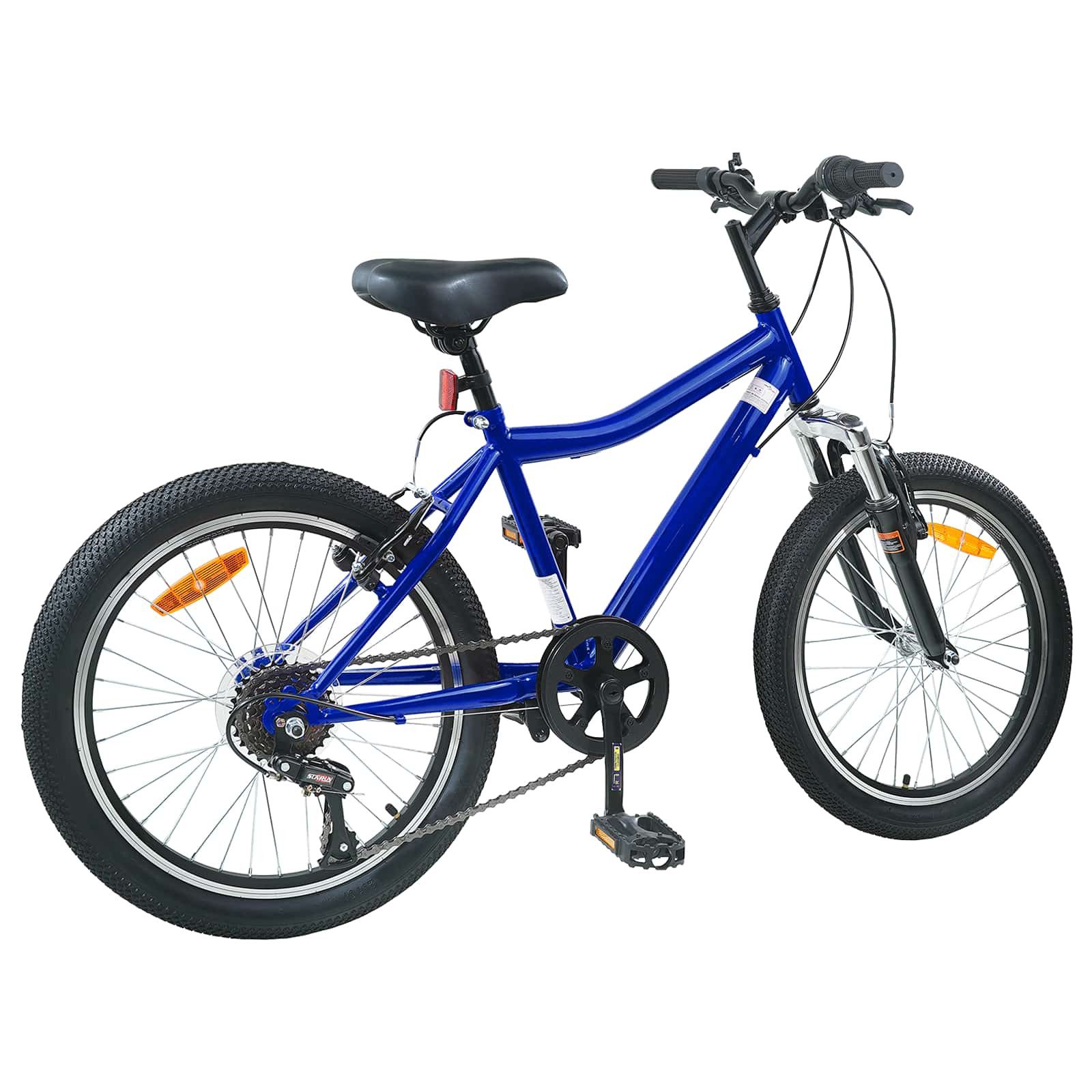 vidaXL Kinderfahrrad 158 x 53 x 100 cm Kinderfahrrad 24 Zoll 6-Speed für 8-12 Jahre alt Dun