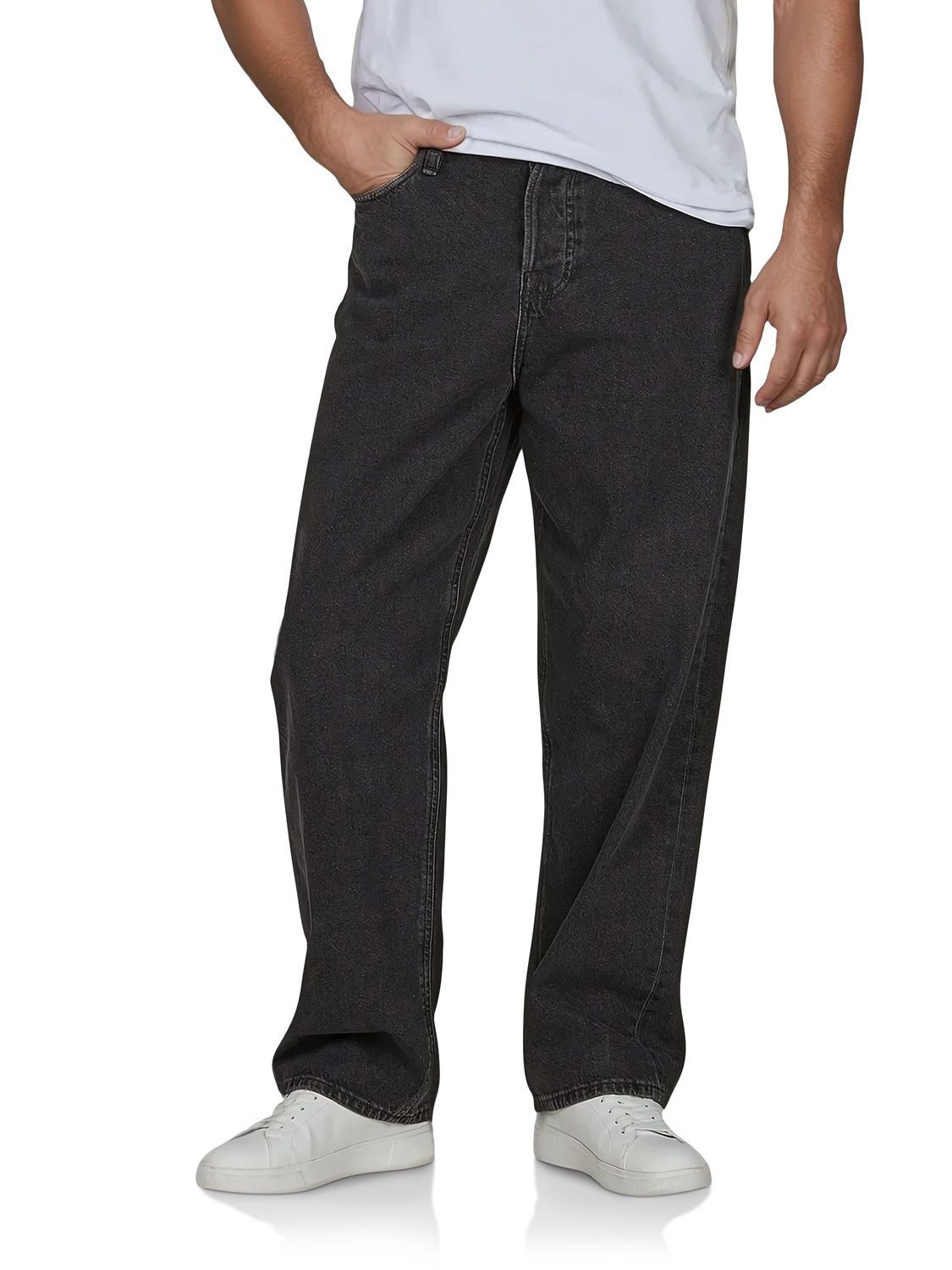 Jack & Jones Relax-fit-Jeans Herren Джинсыhose JJIALEX JJCOOPER Baggy Fit Denim Hose aus 100% Baumwolle