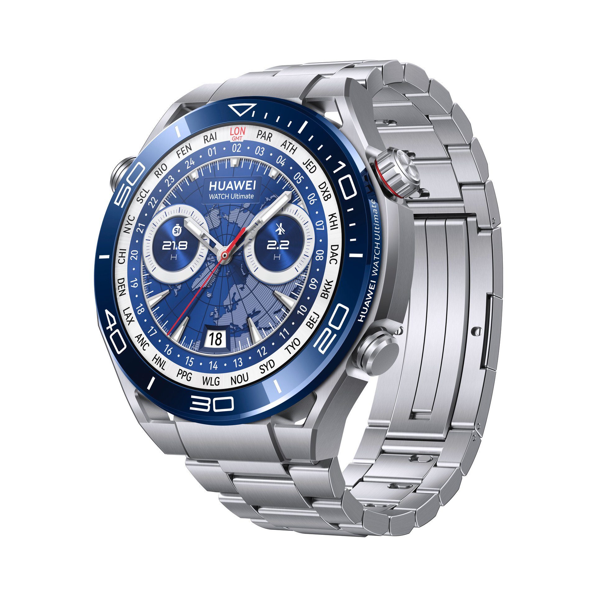 Huawei Watch Ultimate Smartwatch (3,81 cm/1,5 Zoll, Proprietär) Silber | Silber