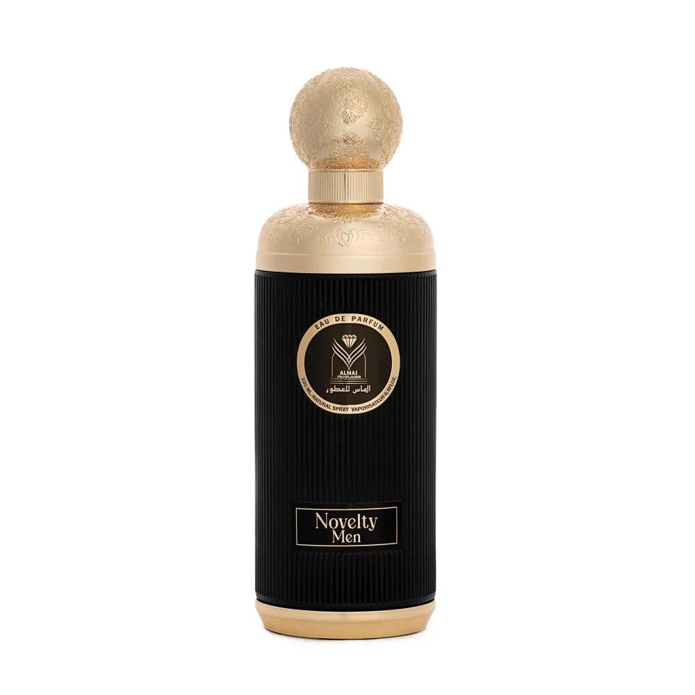 Almas Perfumes Eau de Parfum Novelty Men – Maskuliner Duft mit Amber & Zedernholz (200 ml)