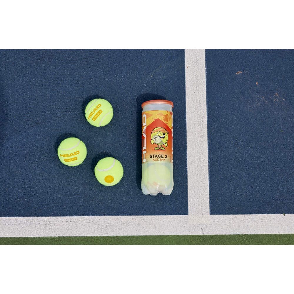 Head Tennisball Methodikbälle Stage 2 Punkt gelb/orange Dose 3er