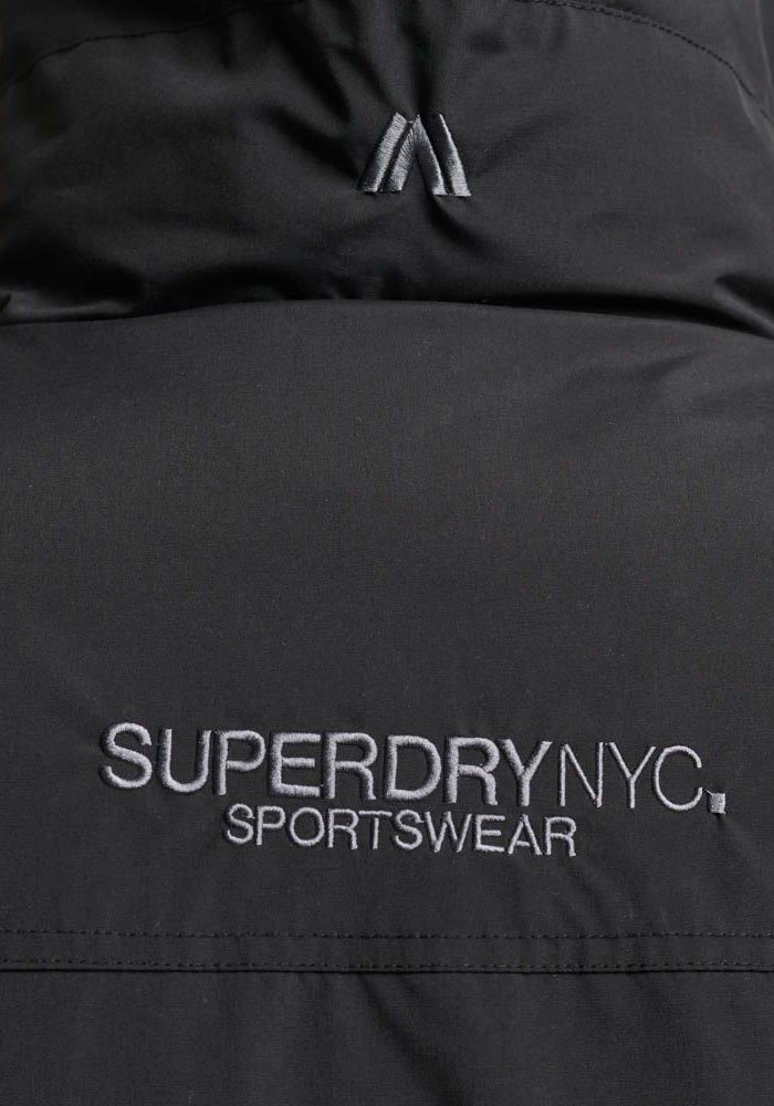 JACKET Steppjacke PARKA CITY Black PADDED Superdry