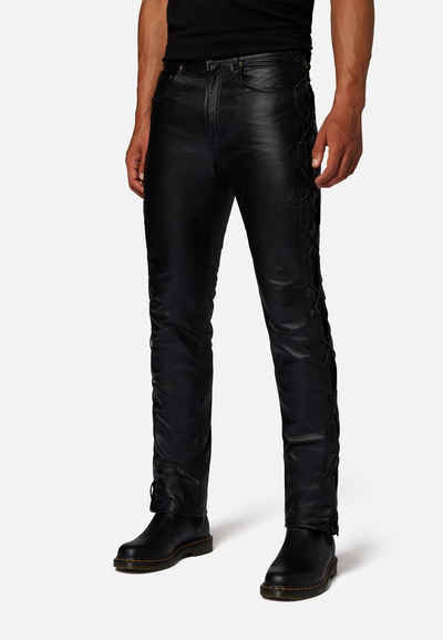RICANO Lederhose »S/L Jeans 01 (geschnürt)« Hochwertiges Büffelleder