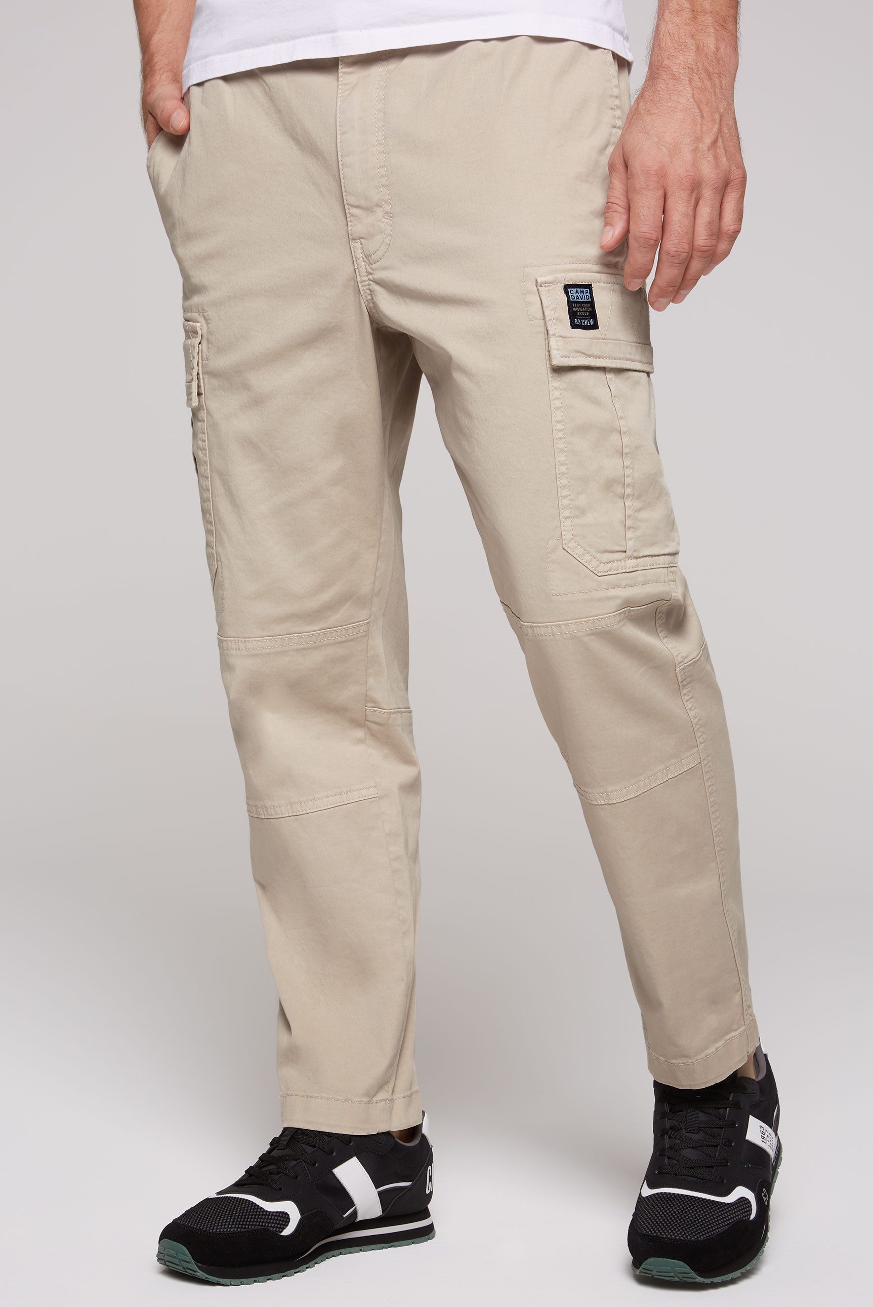 CAMP DAVID Cargohose Hosensaum mit innenliegendem günstig online kaufen