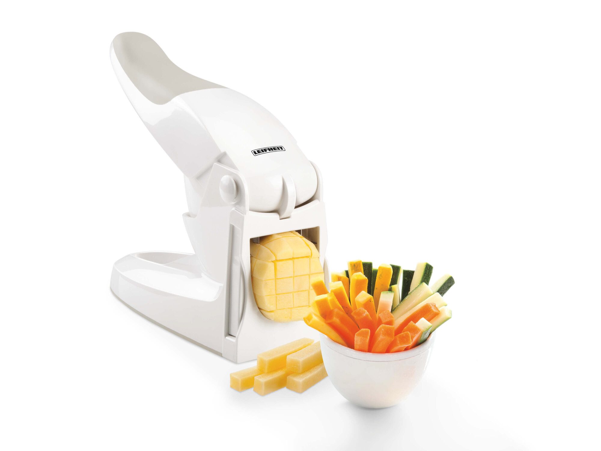 Leifheit Sparschäler Pommes-Frites-Schneider, (3-tlg)