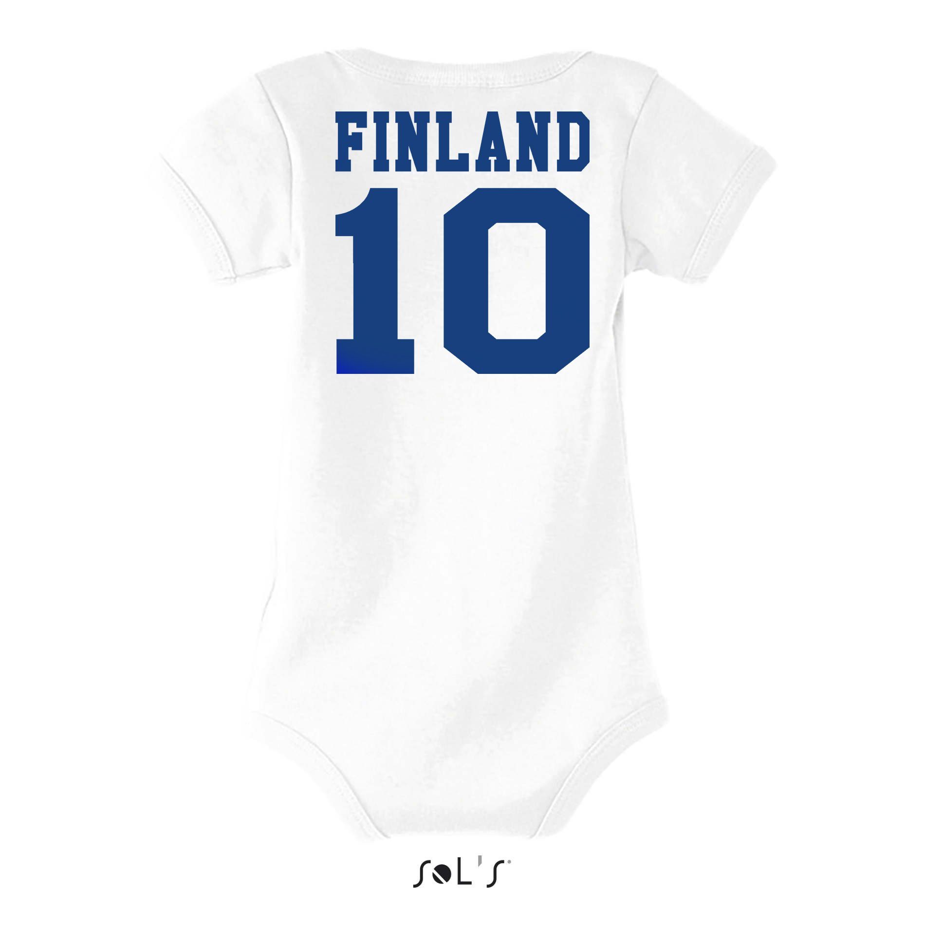Skandinavien Blondie Baby Sport Meister Brownie Fußball Trikot Finnland Strampler Kinder Europa &