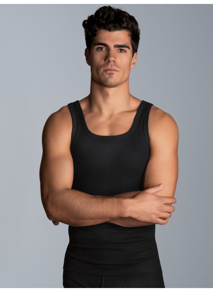 Trigema Achselhemd TRIGEMA Feinripp Unterhemd im Doppelpack (2-St)