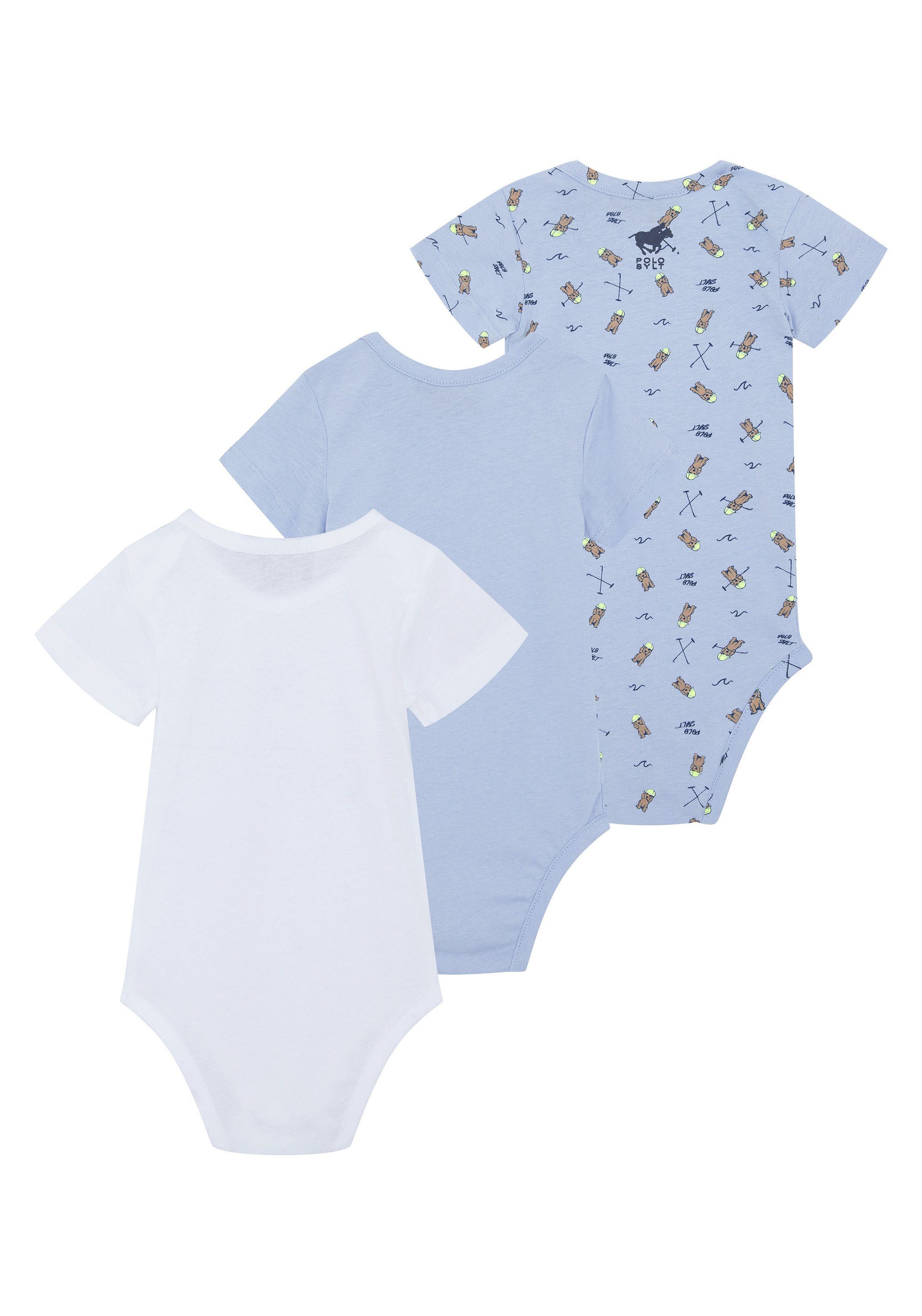 Polo Sylt Kurzarmbody im 3er-Pack mit kurzen Ärmeln (Set, 3-tlg)
