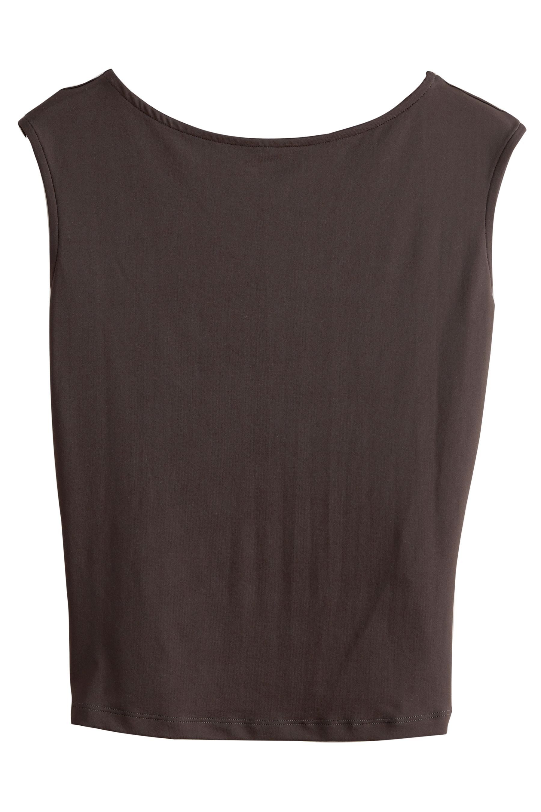 T-Shirt Weiches, rückenfreies und ärmelloses Oberteil