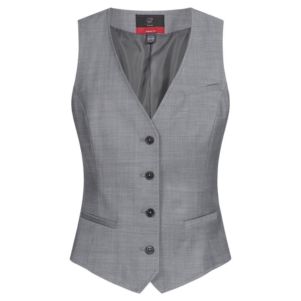 Anzugweste Greiff Modern WITH 37.5® Damen Business-Weste Regular Hellgrau