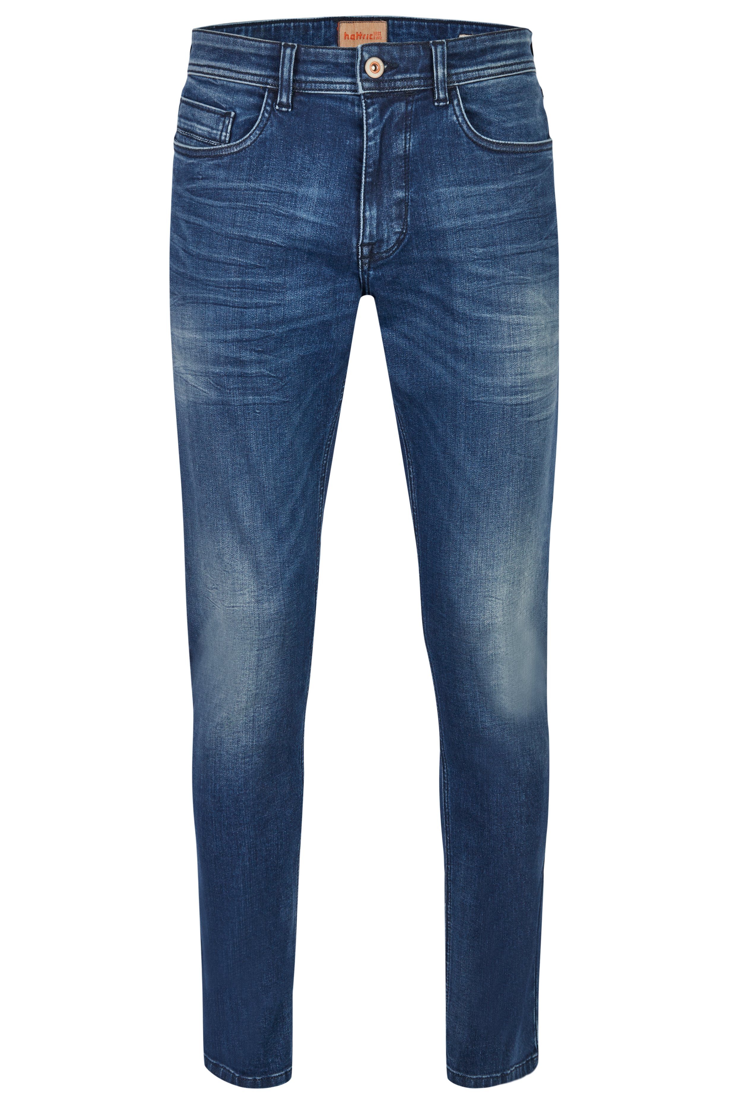 Hattric Slim-fit-Jeans Hattric Herren Jeanshose Harris Supima®-Denim blue use & buffies