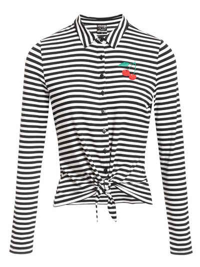 Pussy Deluxe Langarmbluse Stripes