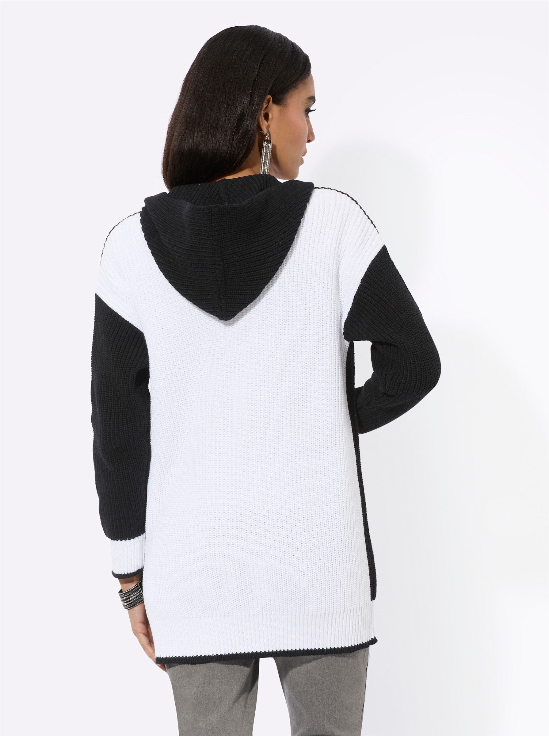 creation L Strickjacke Kapuzenstrickjacke . günstig online kaufen