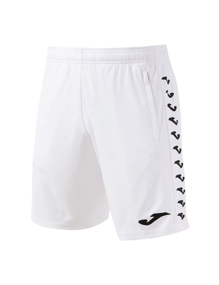 Joma Trainingshose Bermuda Heroic (100% Polyester, mit Seitentaschen) kurz weiss Herren