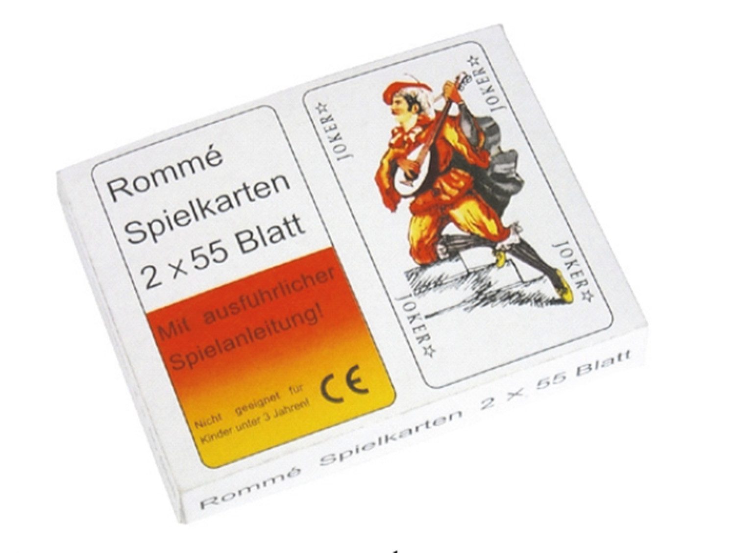 Global Partner Spiel Rommé-Spielkartenset, Rommé, Bridge, Canasta, Kartenspiel Kartenset Senioren Karten Bridge Canasta Lesefreundlich