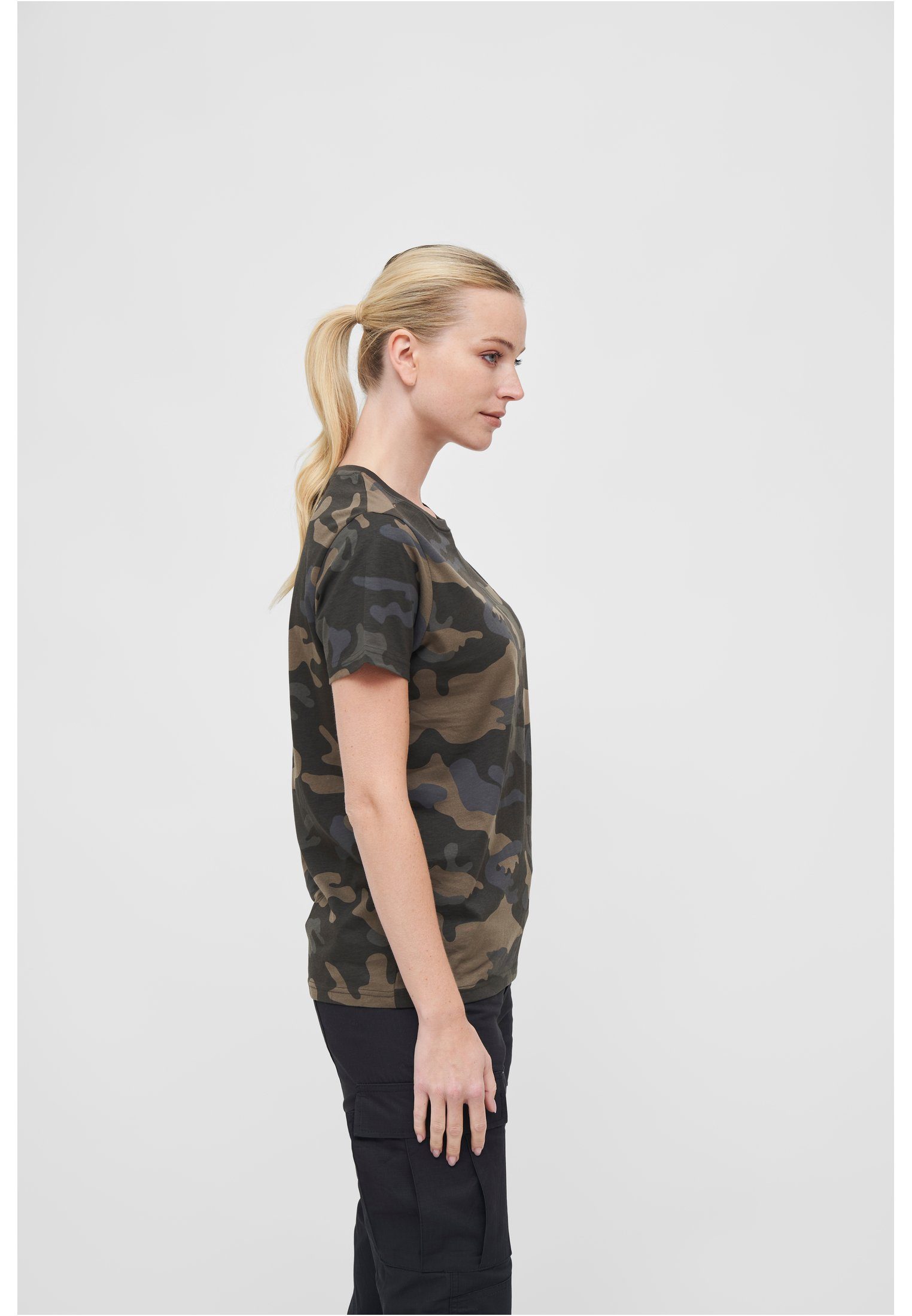 Brandit Kurzarmshirt Damen Ladies T-Shirt (1-tlg) darkcamouflage