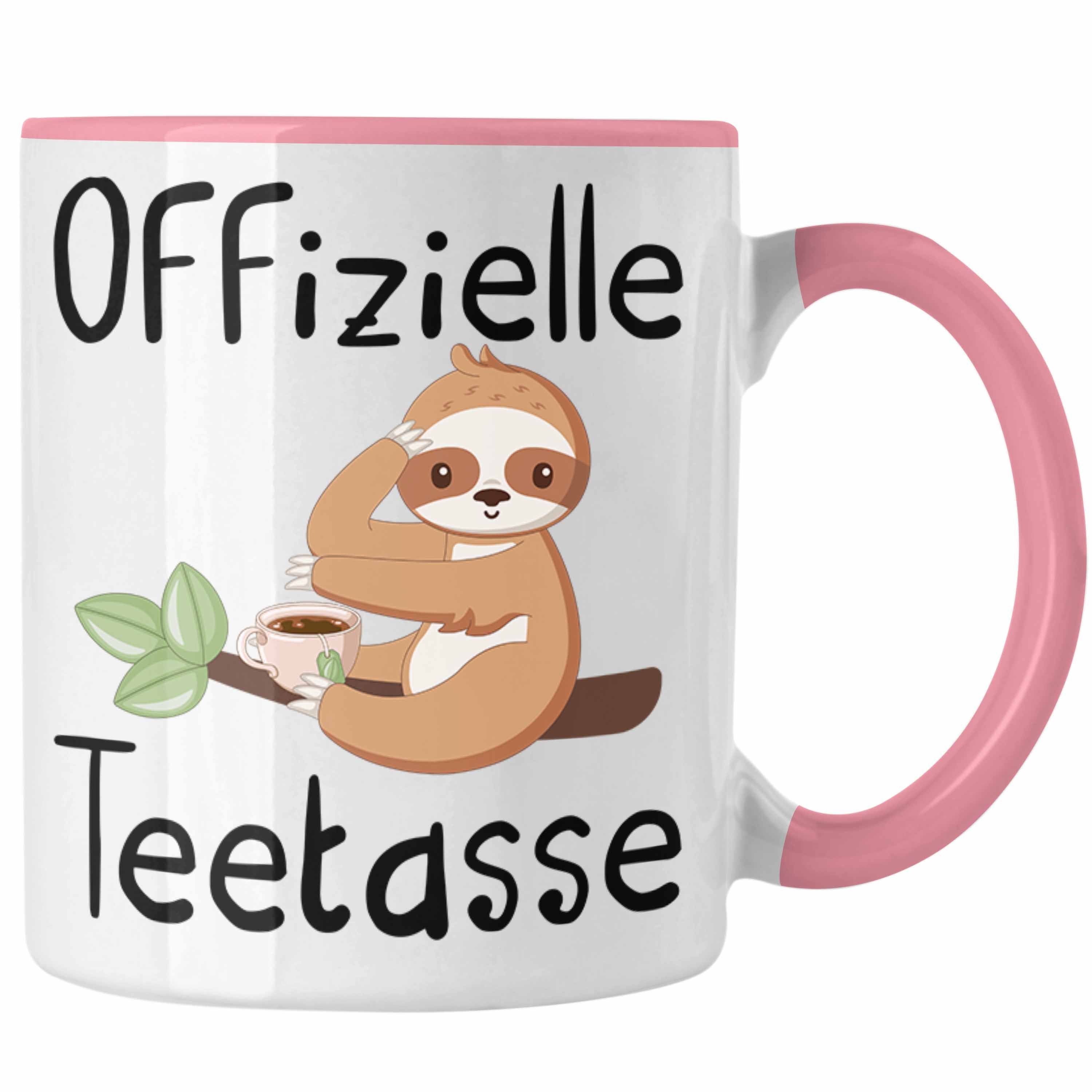 Geschenkidee Trendation Offizielle Tee-Tasse Tasse Rosa Teetasse Teetrinker Geschenk