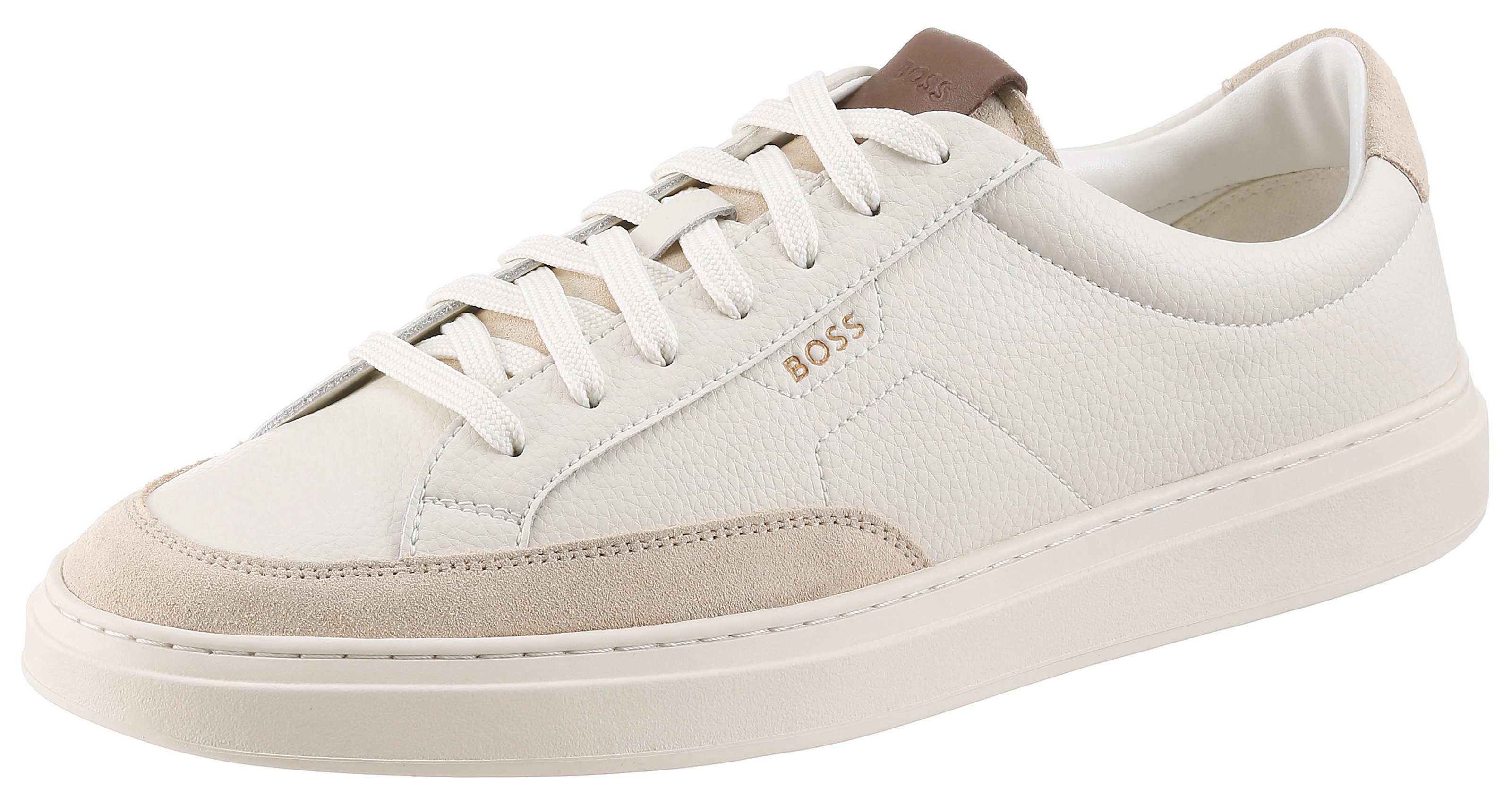 BOSS Kieran_Tenn Sneaker Retro Sneaker, Halbschuh, Schnürschuh mit Logoemblem