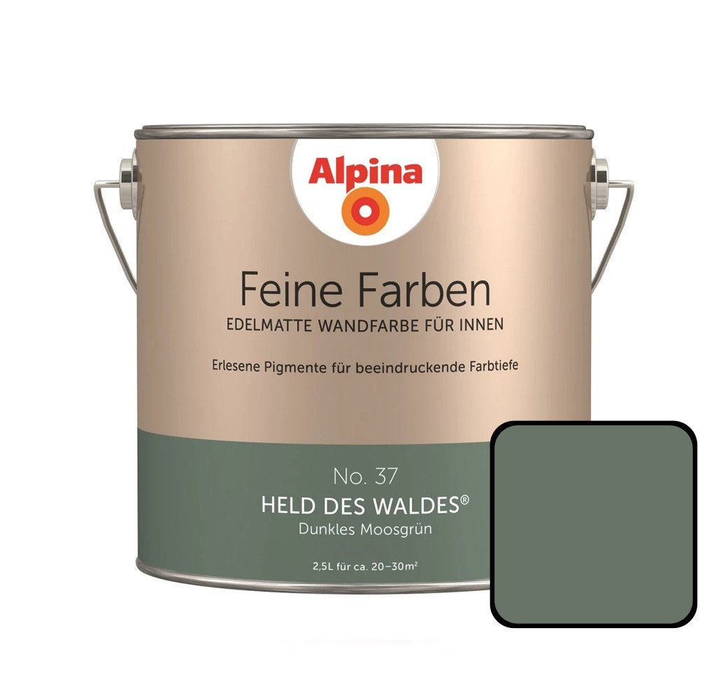 Alpina Wandfarbe Alpina Feine Farben No. 37 Held des Waldes 2,5 L