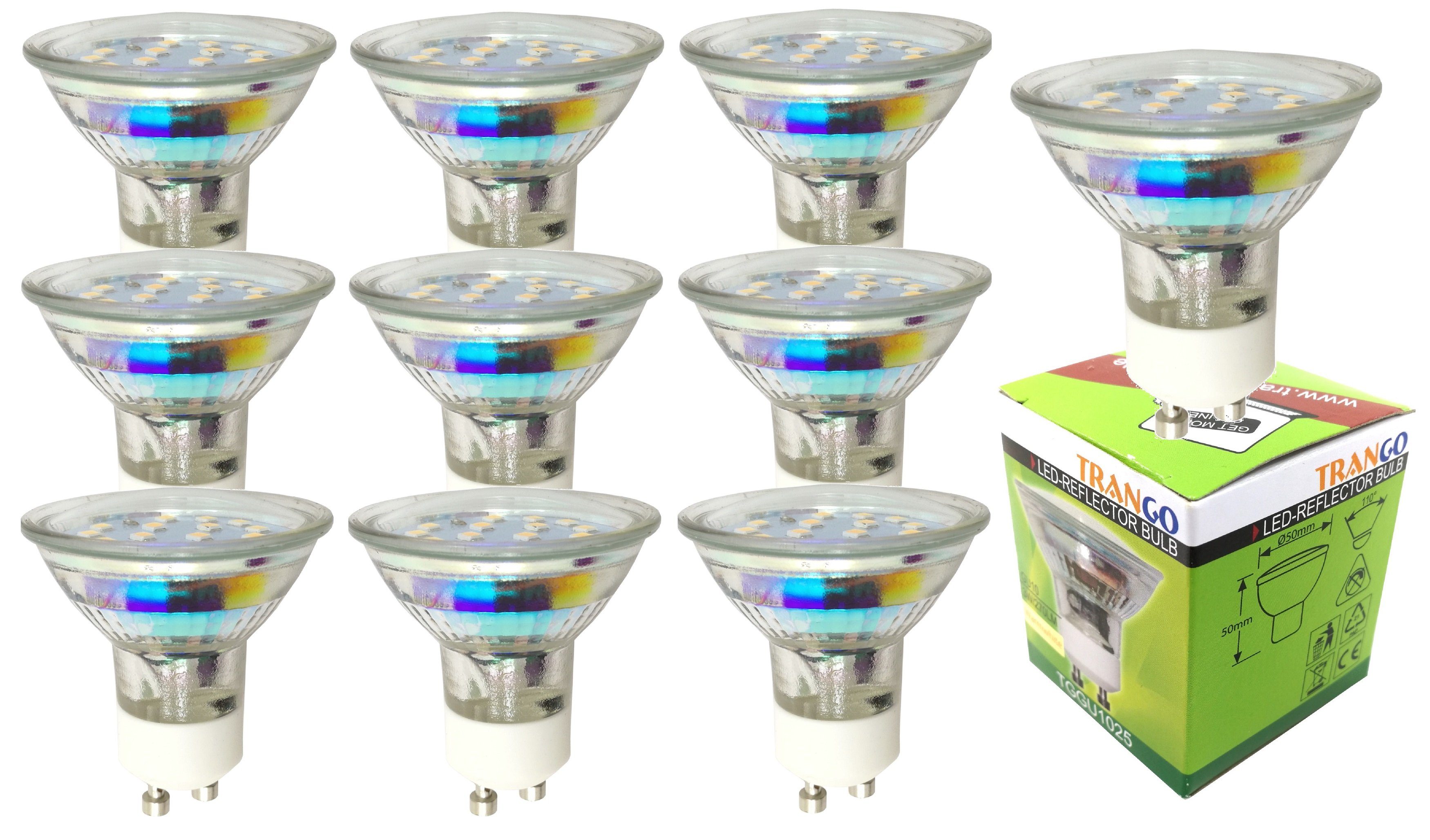 TRANGO LED-Leuchtmittel, 10er Pack GU1015-10 - günstig online kaufen