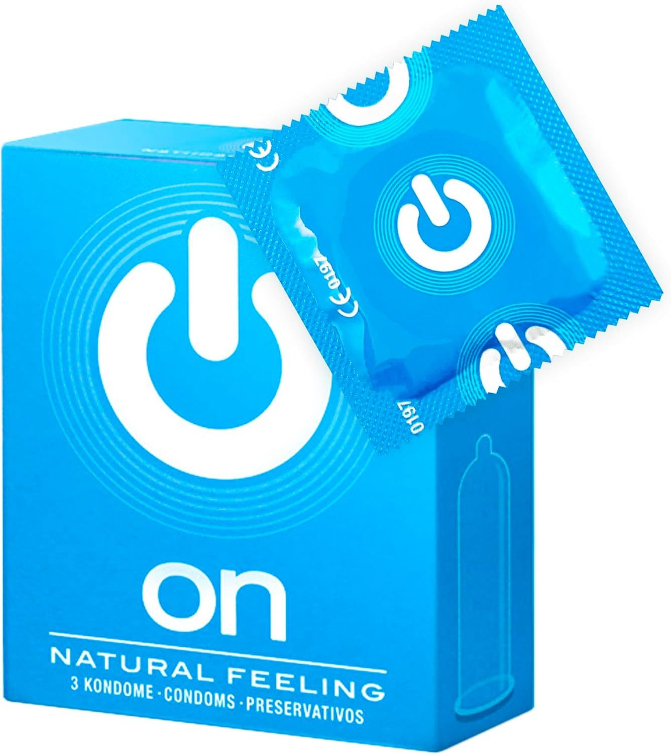 ON Condoms Kondome verschiedene Sorten Premium Preservative, Natur, extra dünn, gerippt, stimulierend, aromatisiert