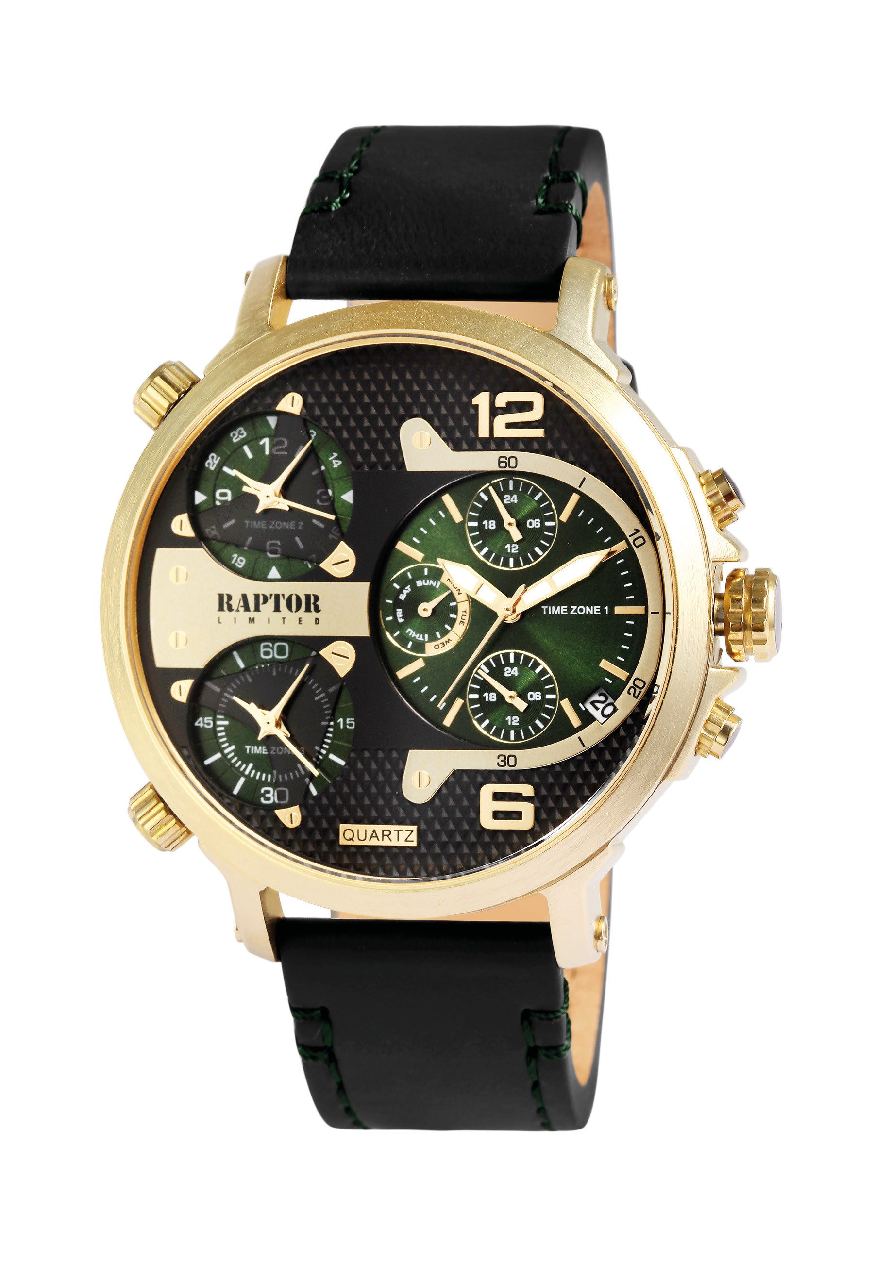 Raptor Limited Quarzuhr Maxx mit Echtlederband, günstig online kaufen